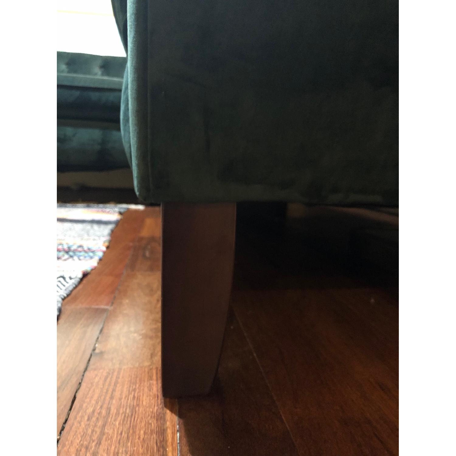 World Market Green L-Shape Sectional Sofa - image-2