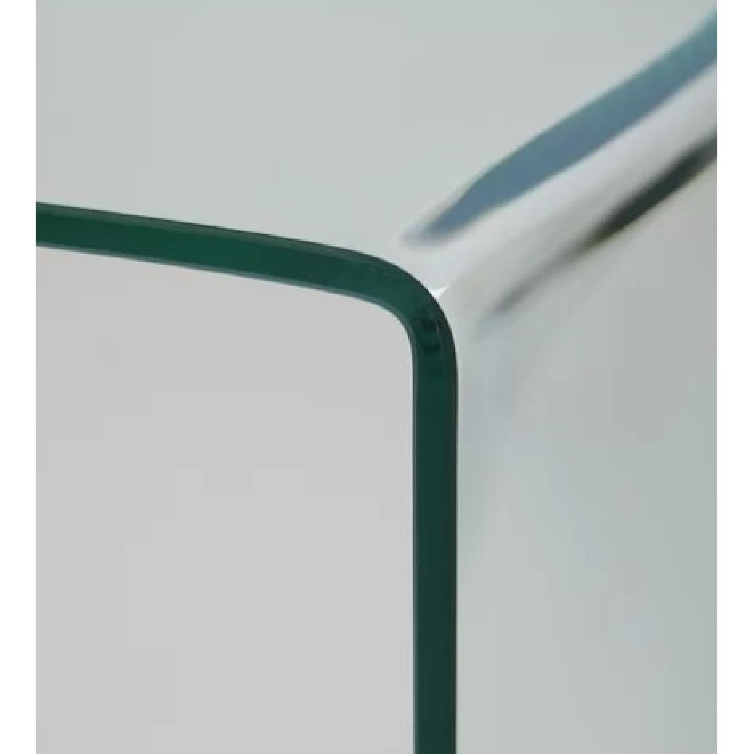 Glass Waterfall Console Table - image-1