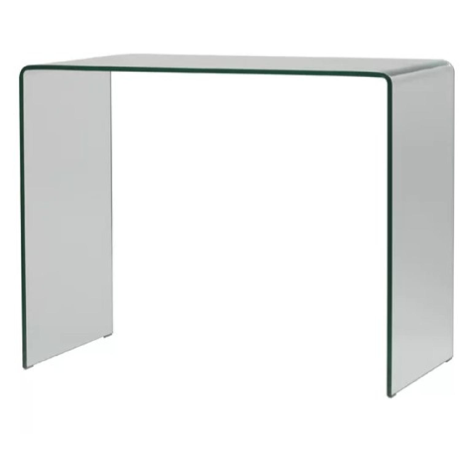Glass Waterfall Console Table - image-0