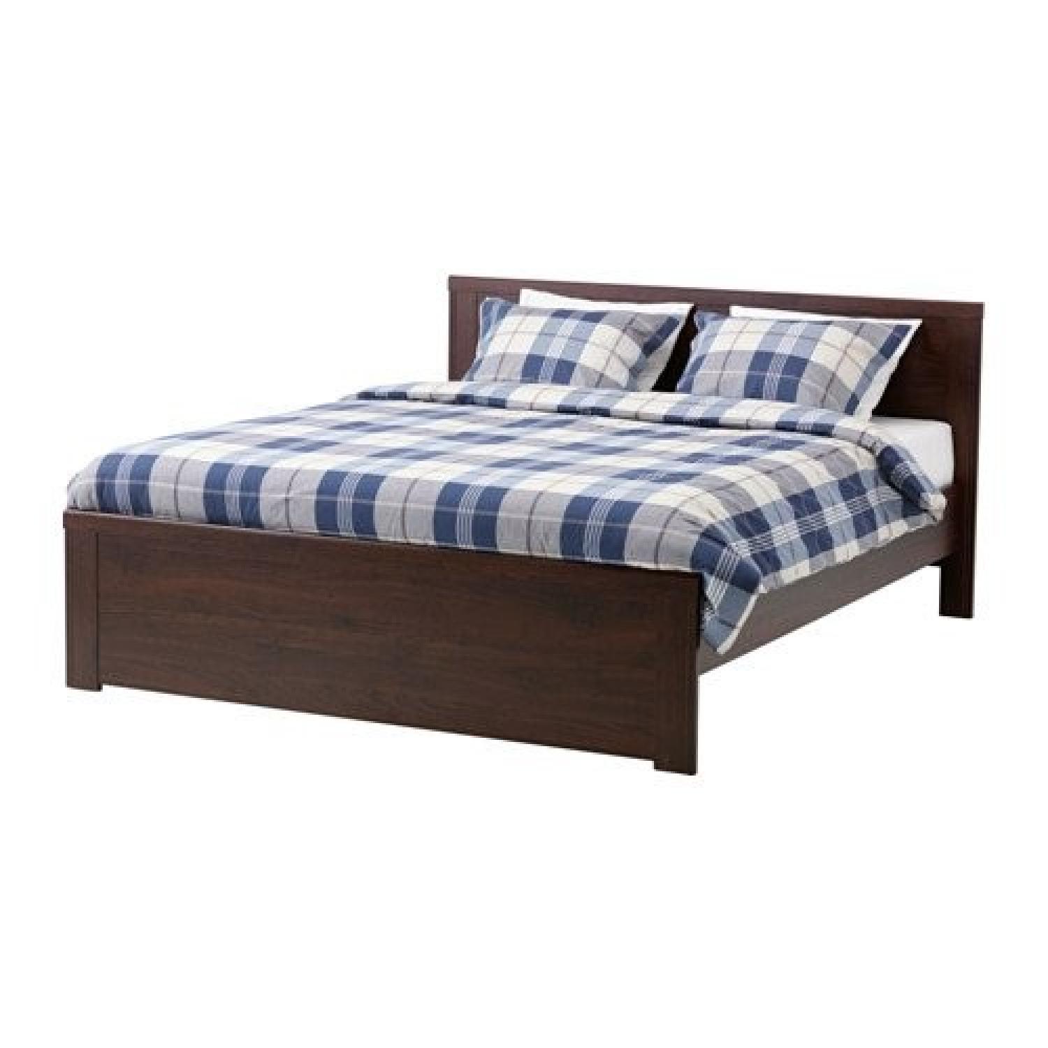 Ikea Brusali Full Bed Frame w/ 2 Storage Bins AptDeco