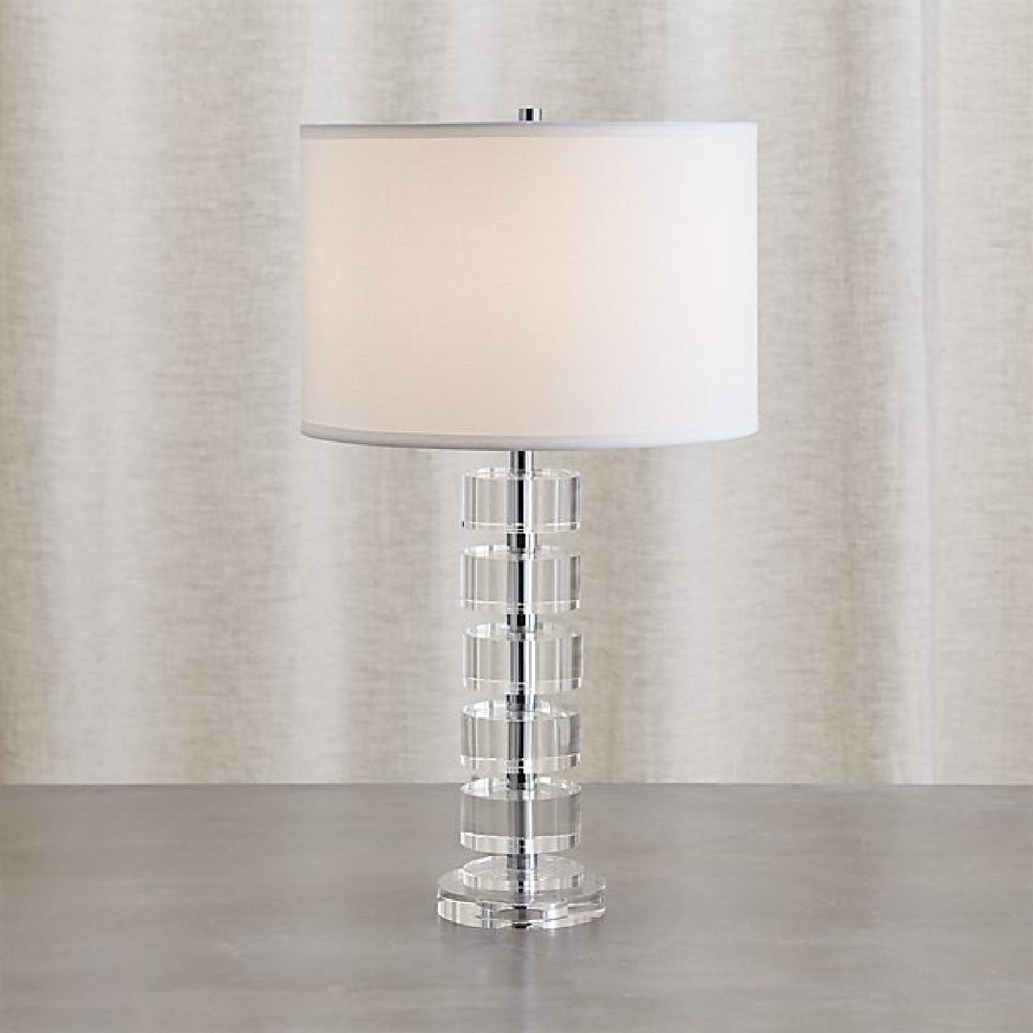 Crate & Barrel Sasha Crystal Table Lamps - image-1