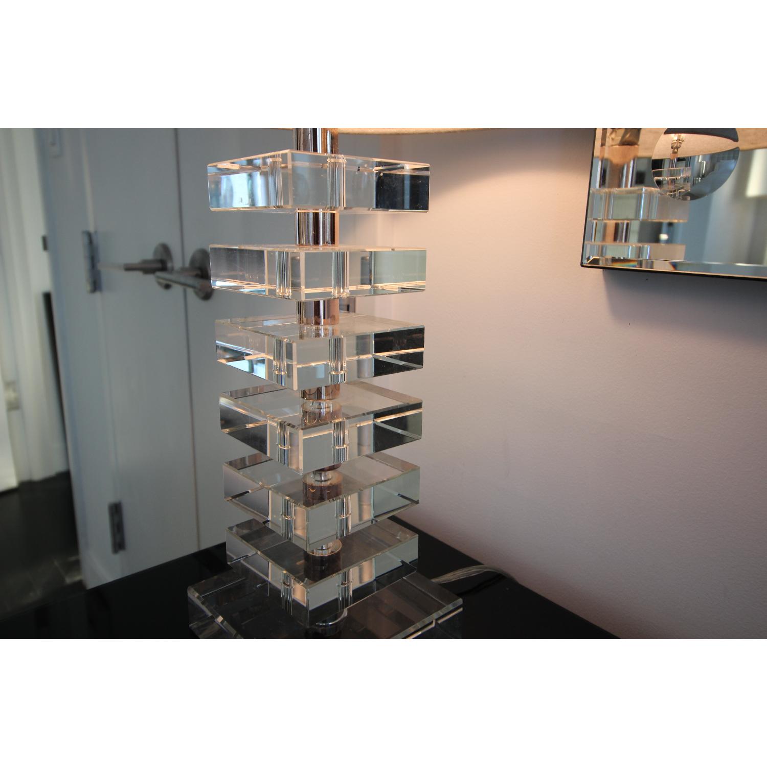 Crate & Barrel Sasha Crystal Table Lamps - image-3