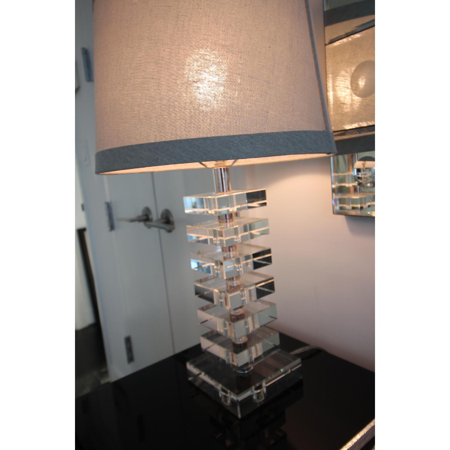 Crate & Barrel Sasha Crystal Table Lamps - image-4
