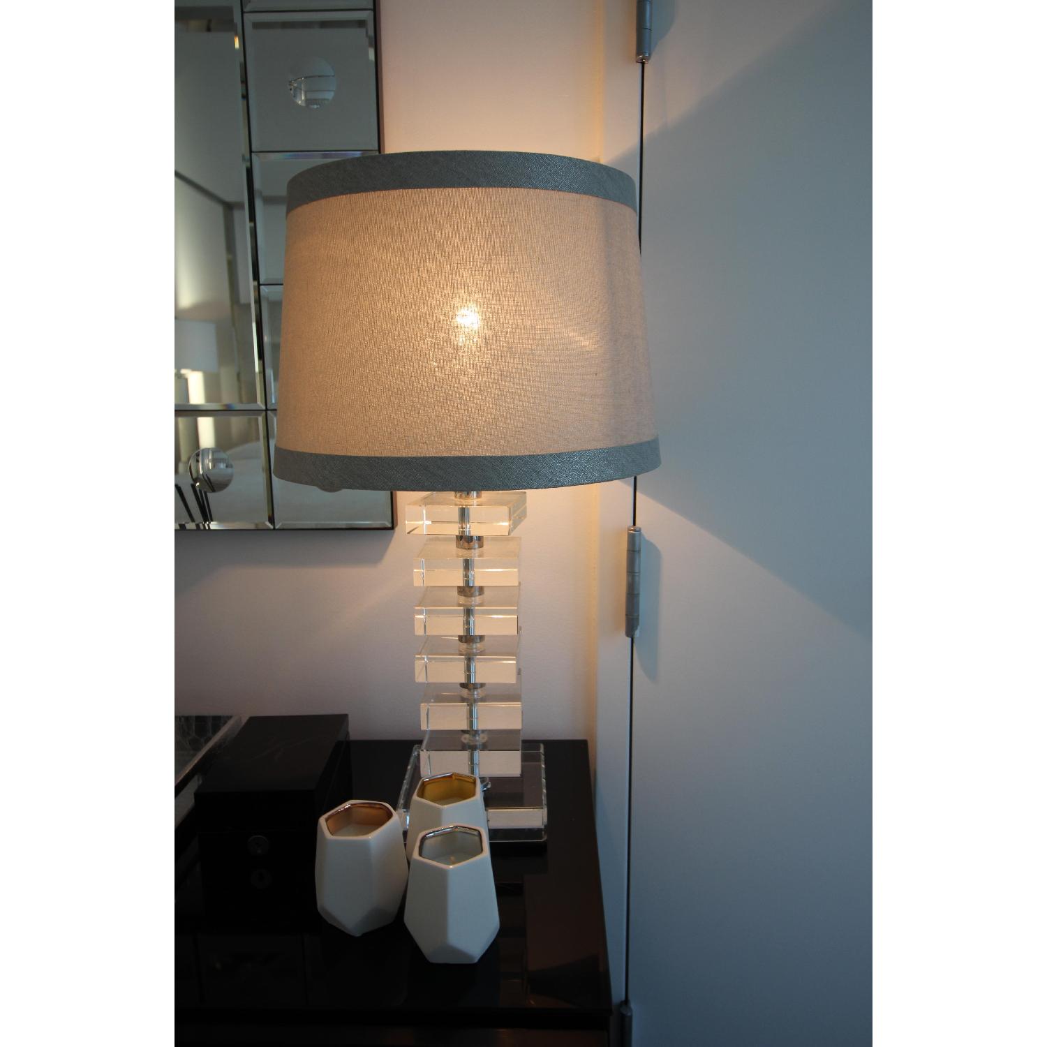 Crate & Barrel Sasha Crystal Table Lamps - image-5