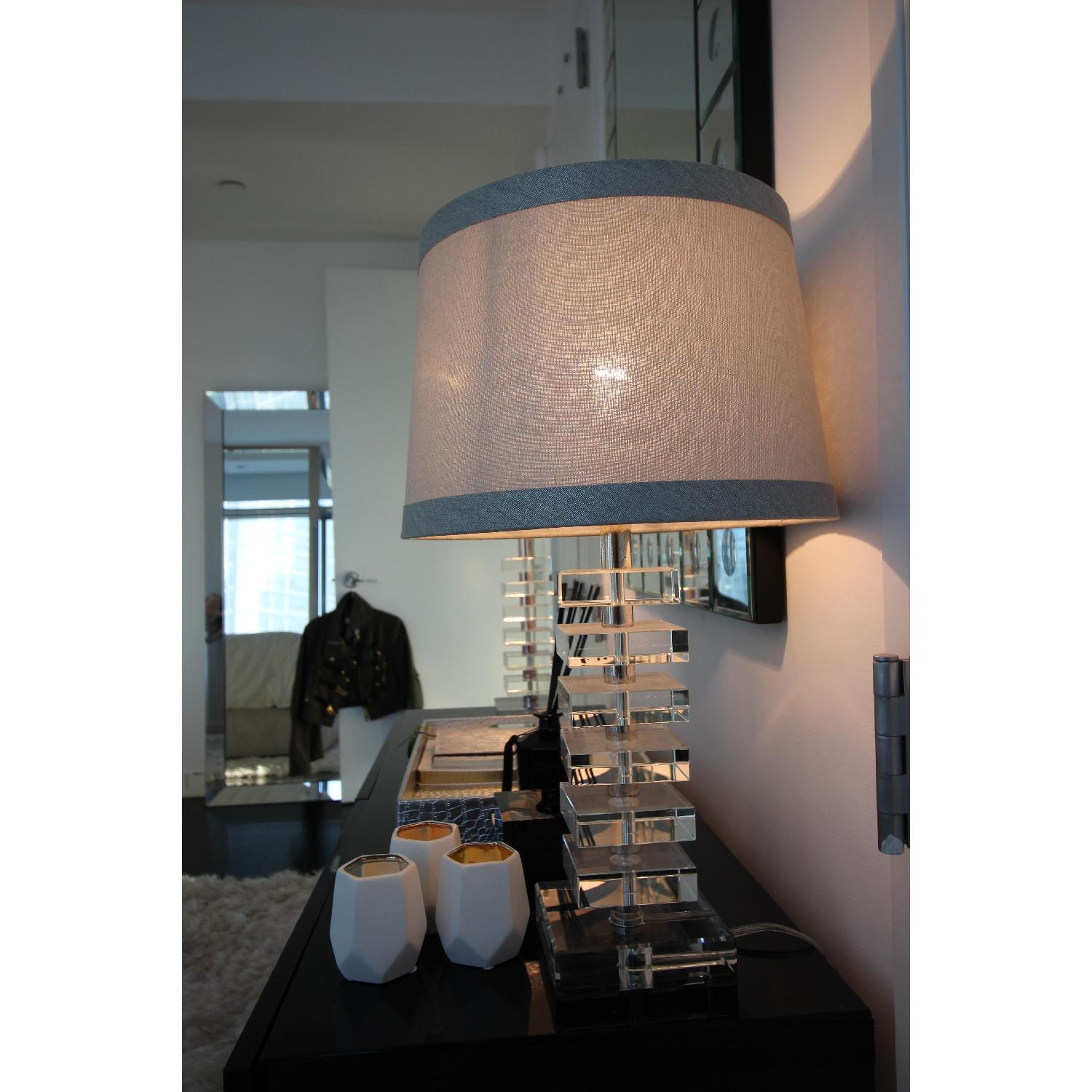 Crate & Barrel Sasha Crystal Table Lamps - image-6