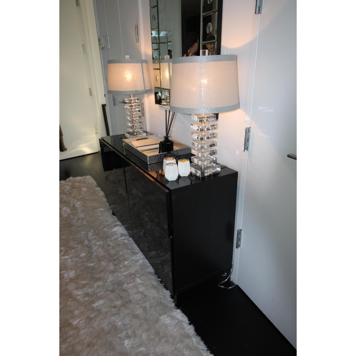 Crate & Barrel Sasha Crystal Table Lamps - image-7