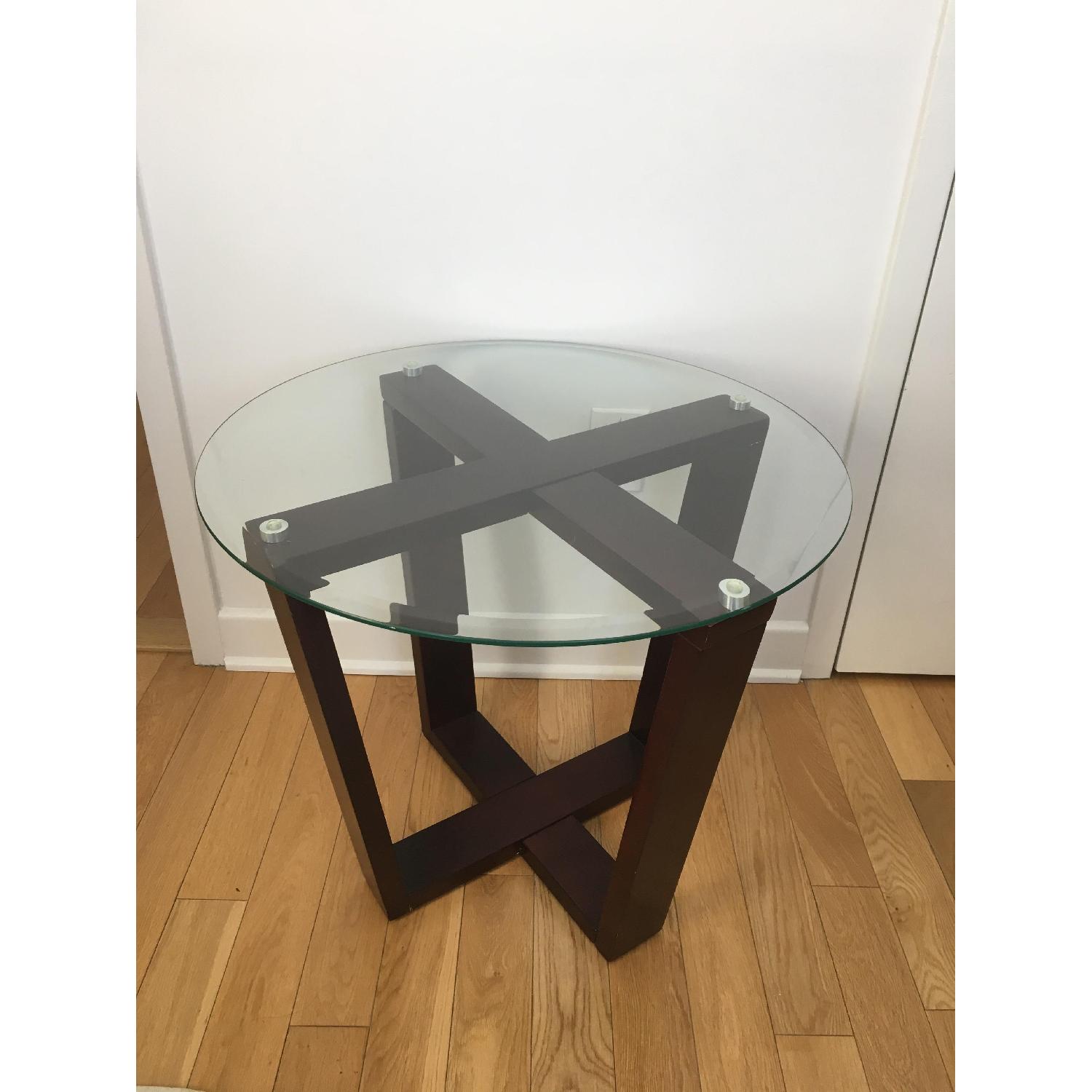Round Glass Top Table - image-1