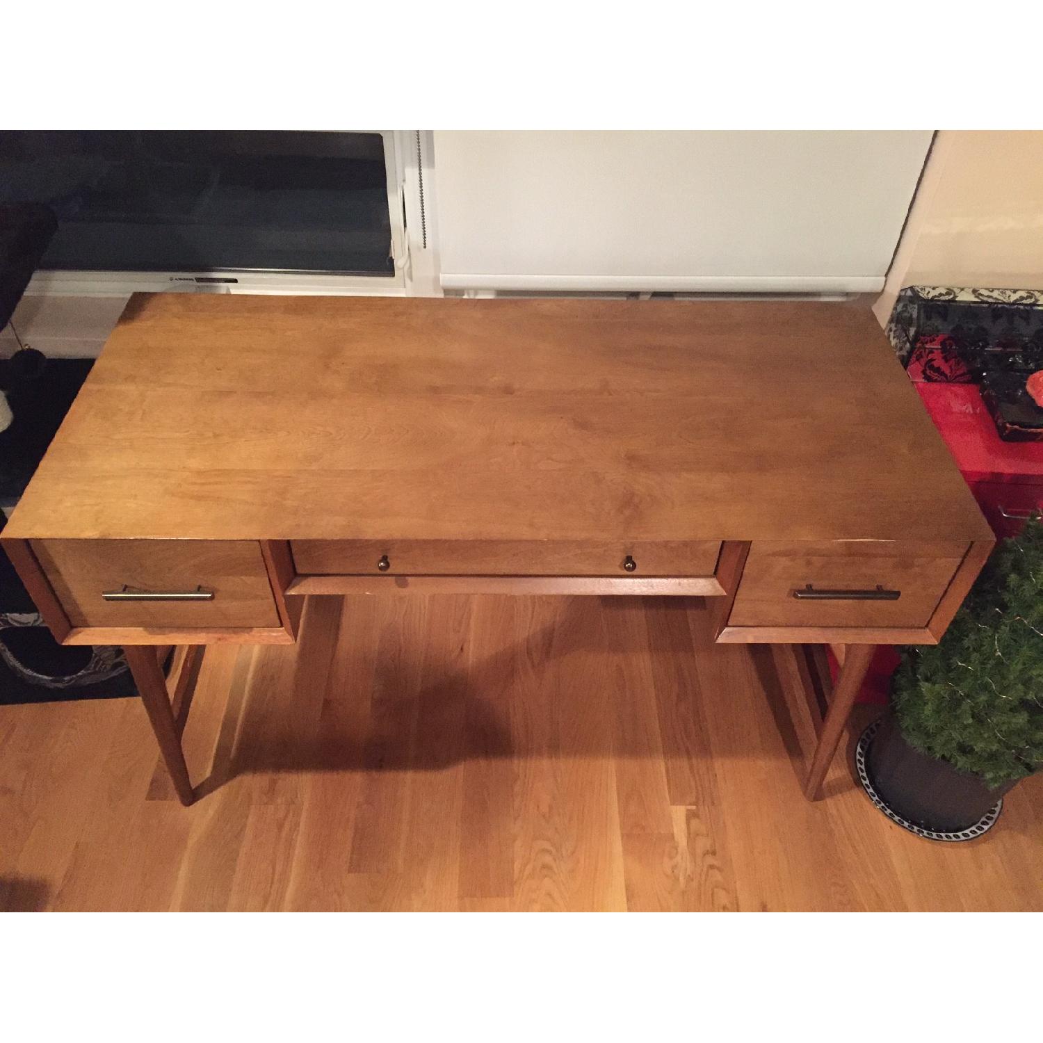 West Elm Mid Century Modern Acorn Desk - image-3
