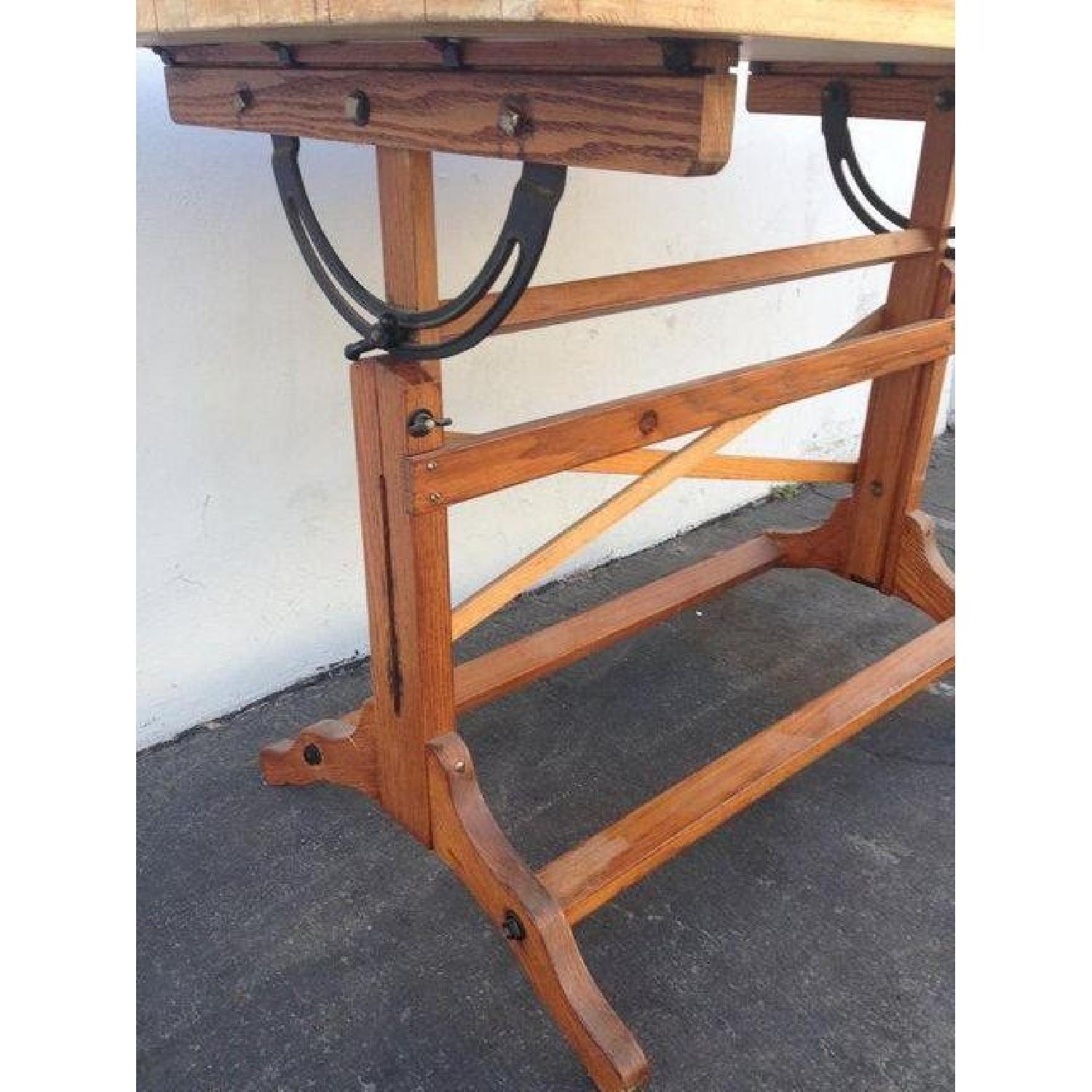 Industrial-Style Drafting Table - image-2