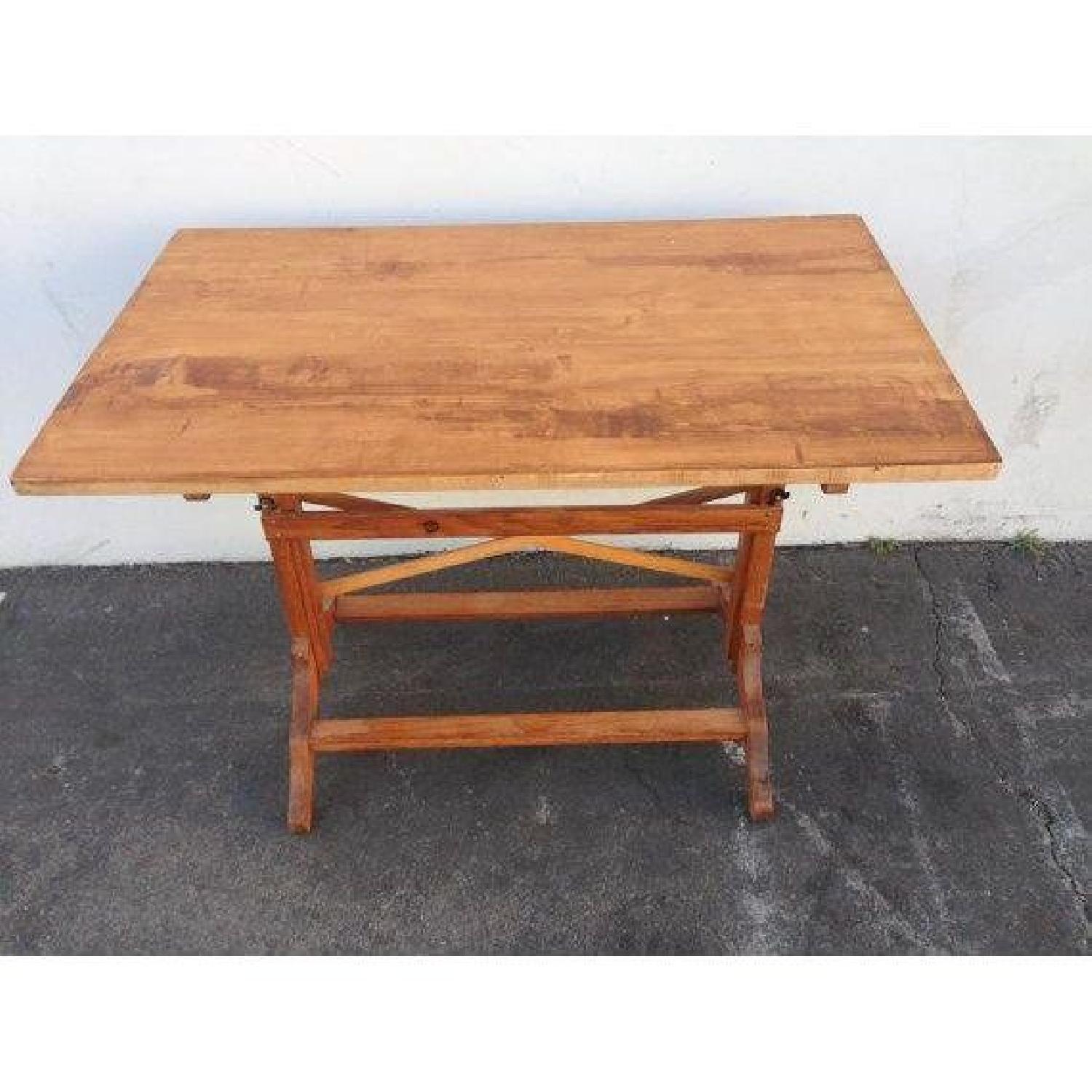 Industrial-Style Drafting Table - image-4