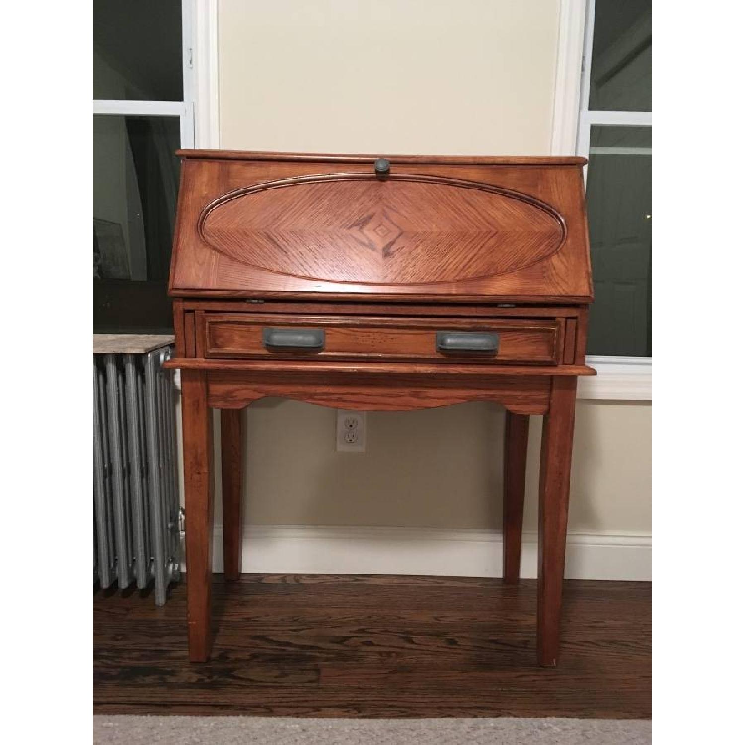 Solid Wood Secretary Desk - image-1