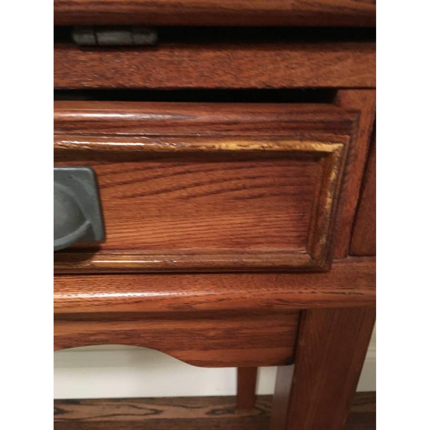 Solid Wood Secretary Desk - image-4