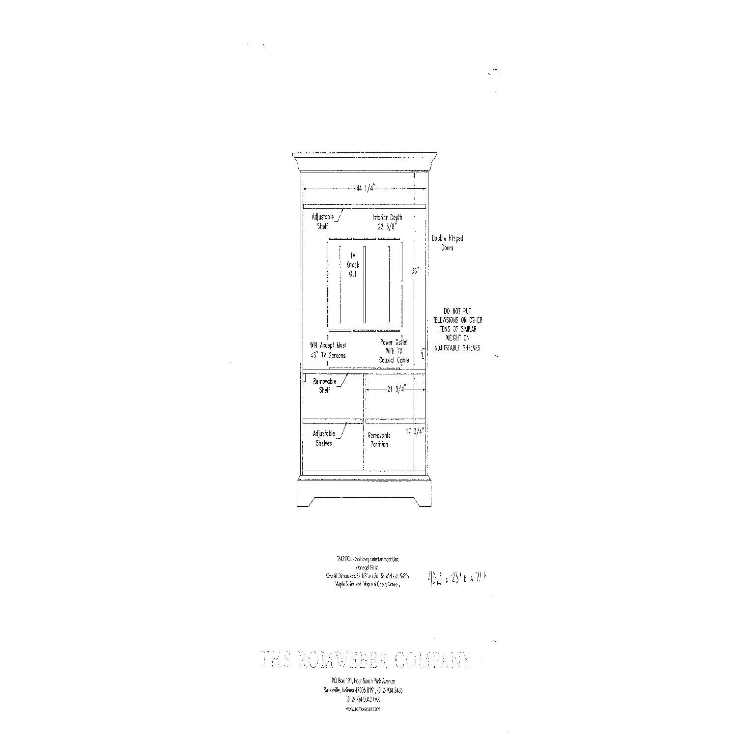 Domain Furniture Holloway Entertainment Armoire - image-5