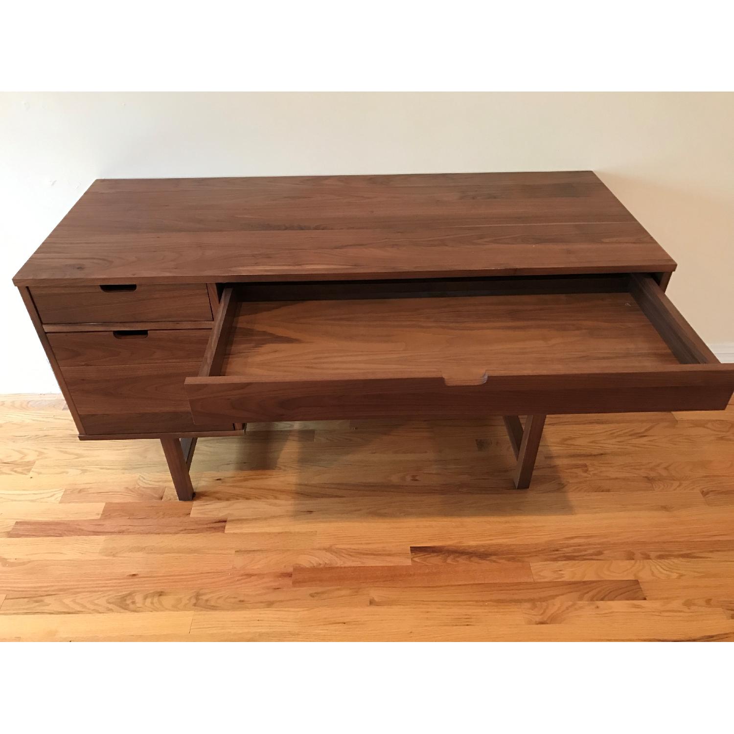 Room and Board Single File Drawer Ellis Desk in Walnut Color - image-2