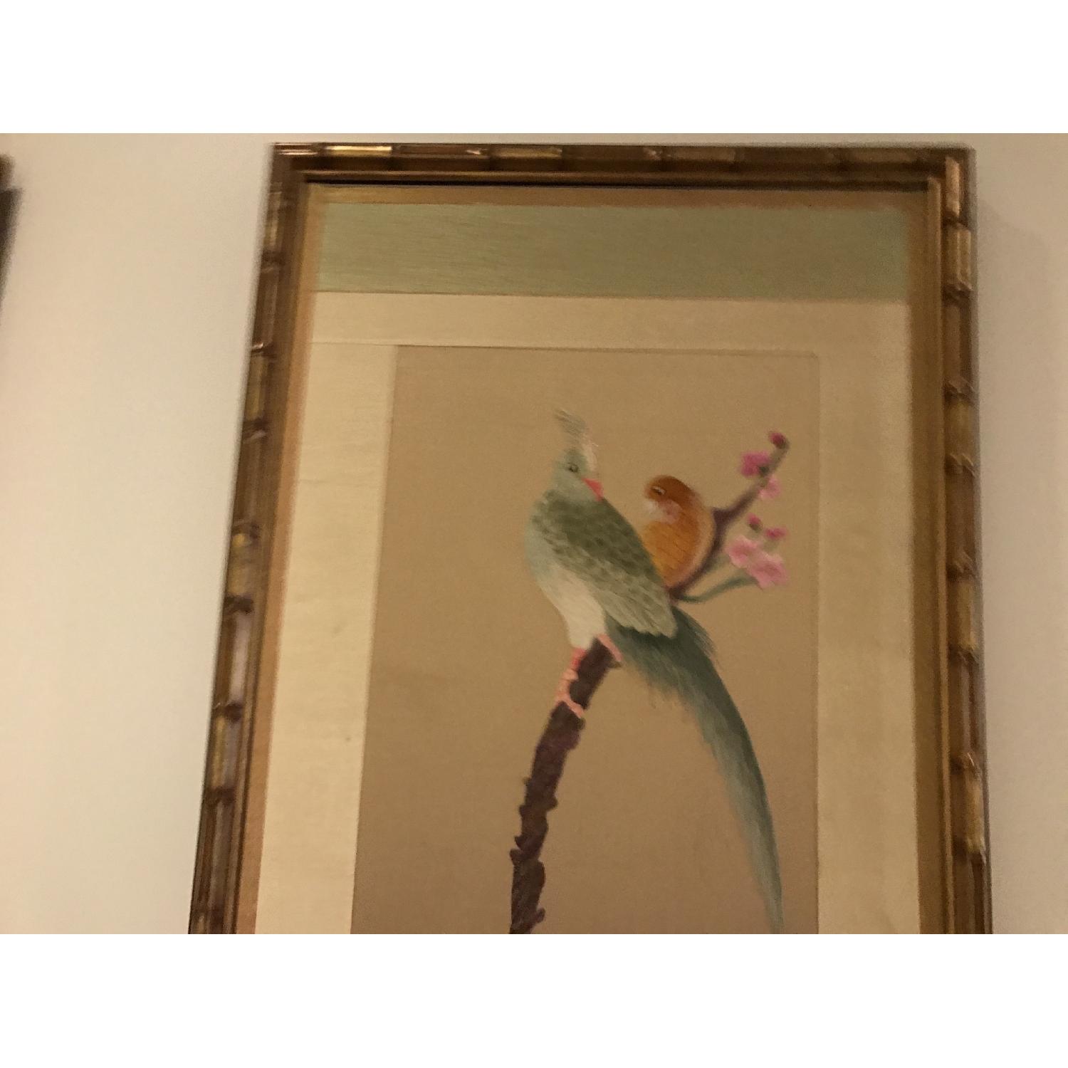 Silk Hand Embroidered Framed Panel - image-8