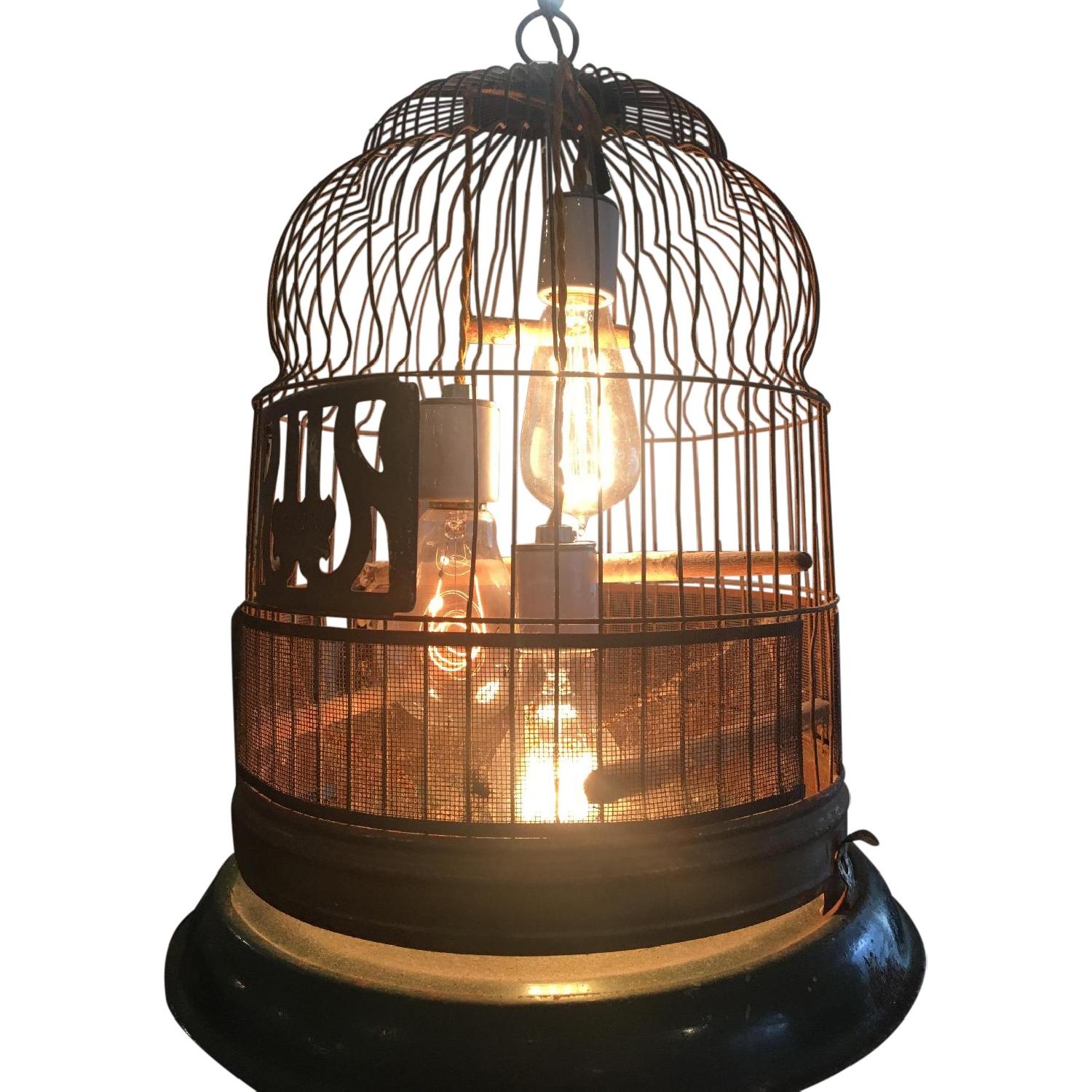 Vintage Bird Cage Chandelier - AptDeco