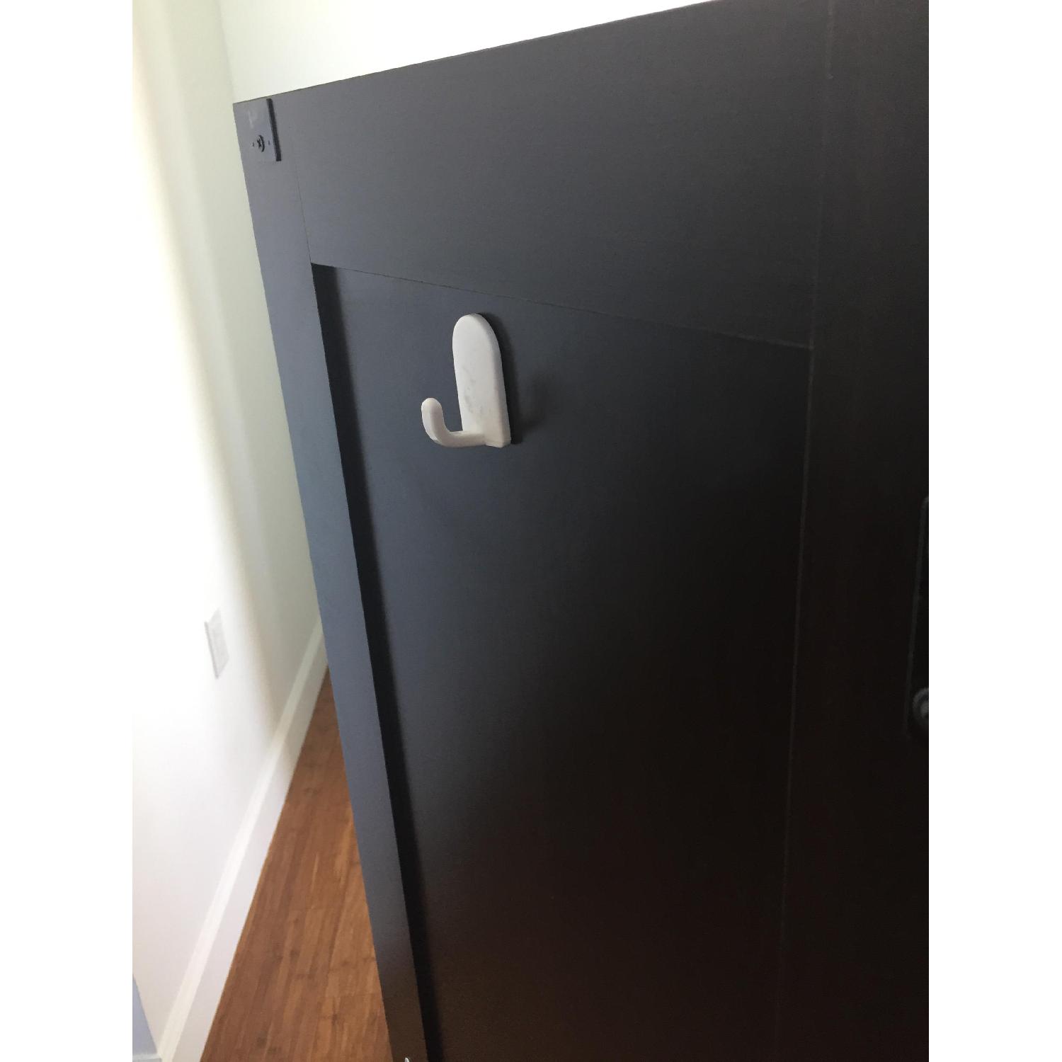 Sauder Computer Armoire in Cinnamon Cherry Finish AptDeco