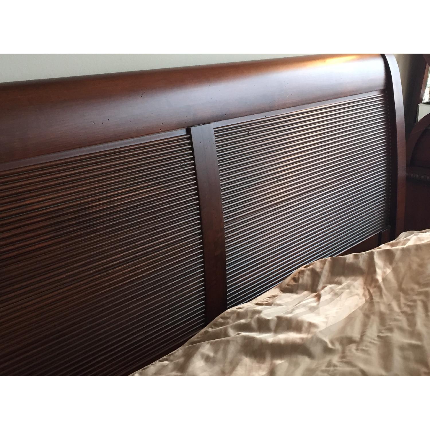 Ethan Allen Queen Size Sleigh Bed Frame - image-3