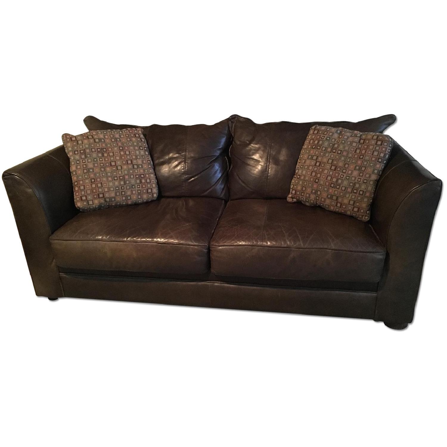 Jennifer Convertibles Leather Convertible Sofa Bed AptDeco