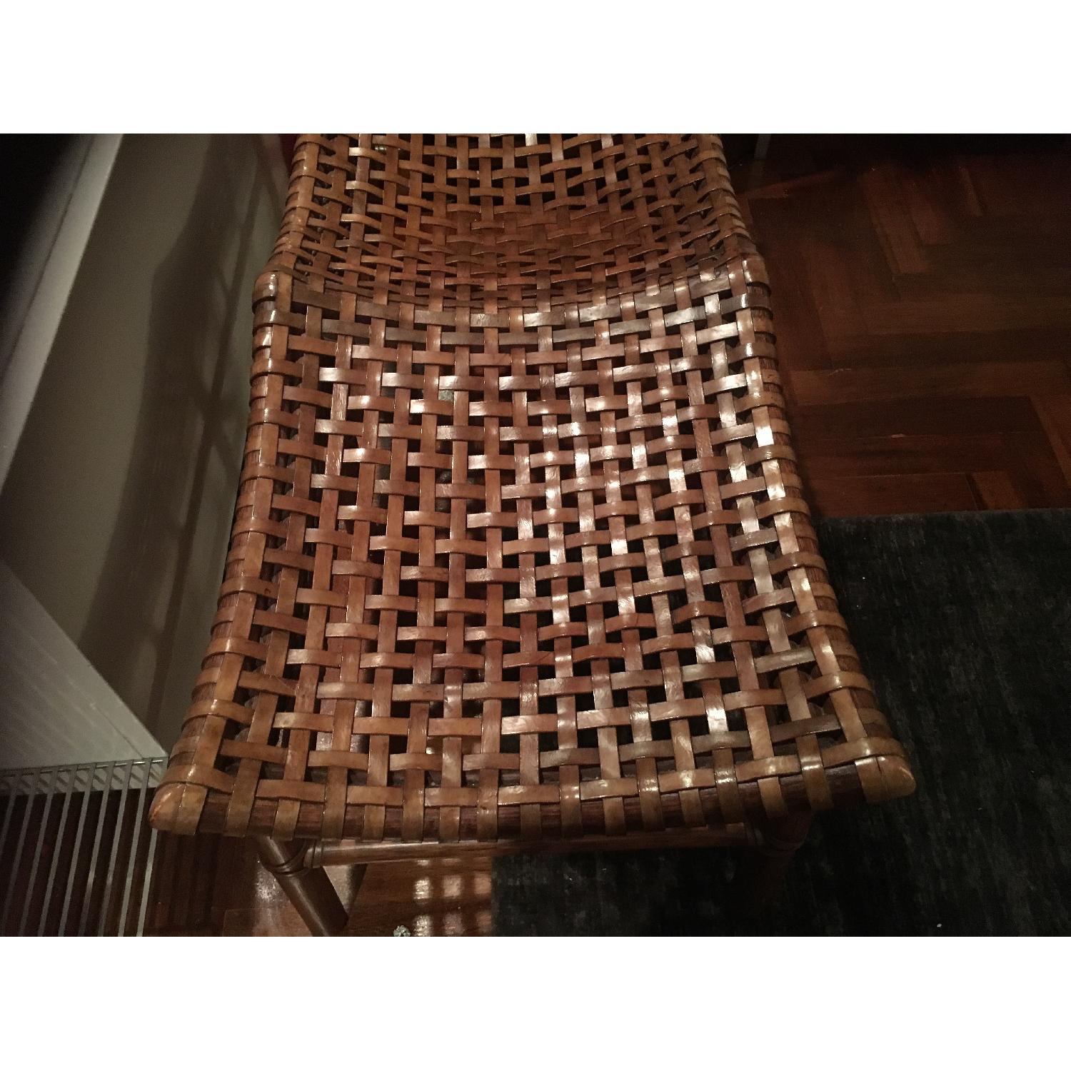 McGuire Double Leather Woven Bench - image-3