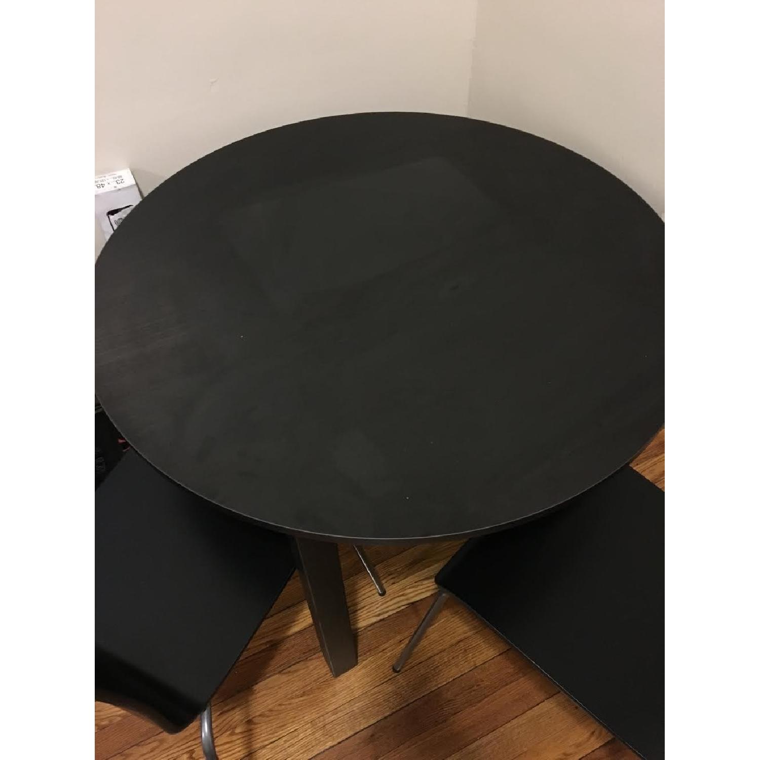 Ikea Bjursnas Table in Black-Brown - AptDeco