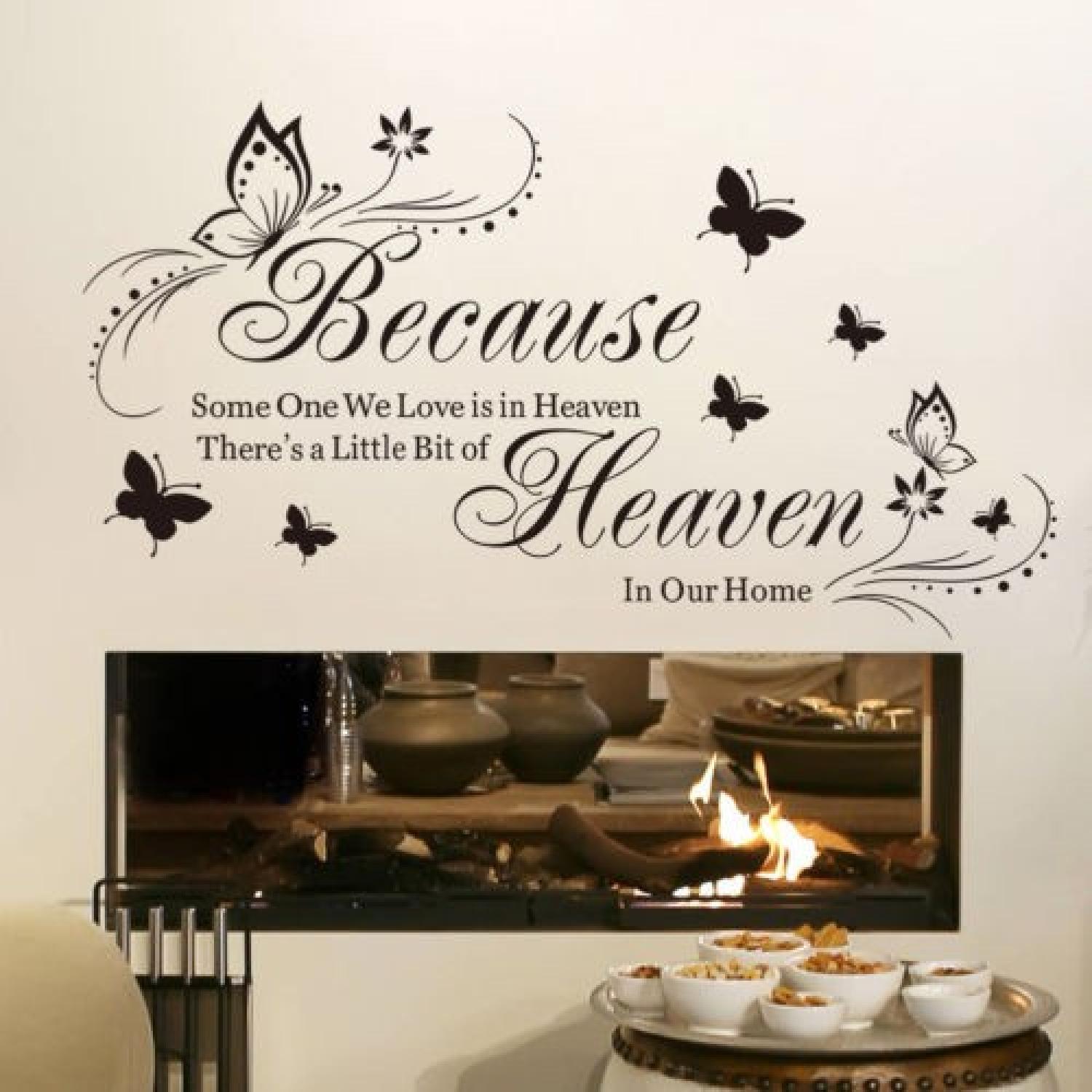Because Someone We Love is in Heaven Wall Decal - image-1