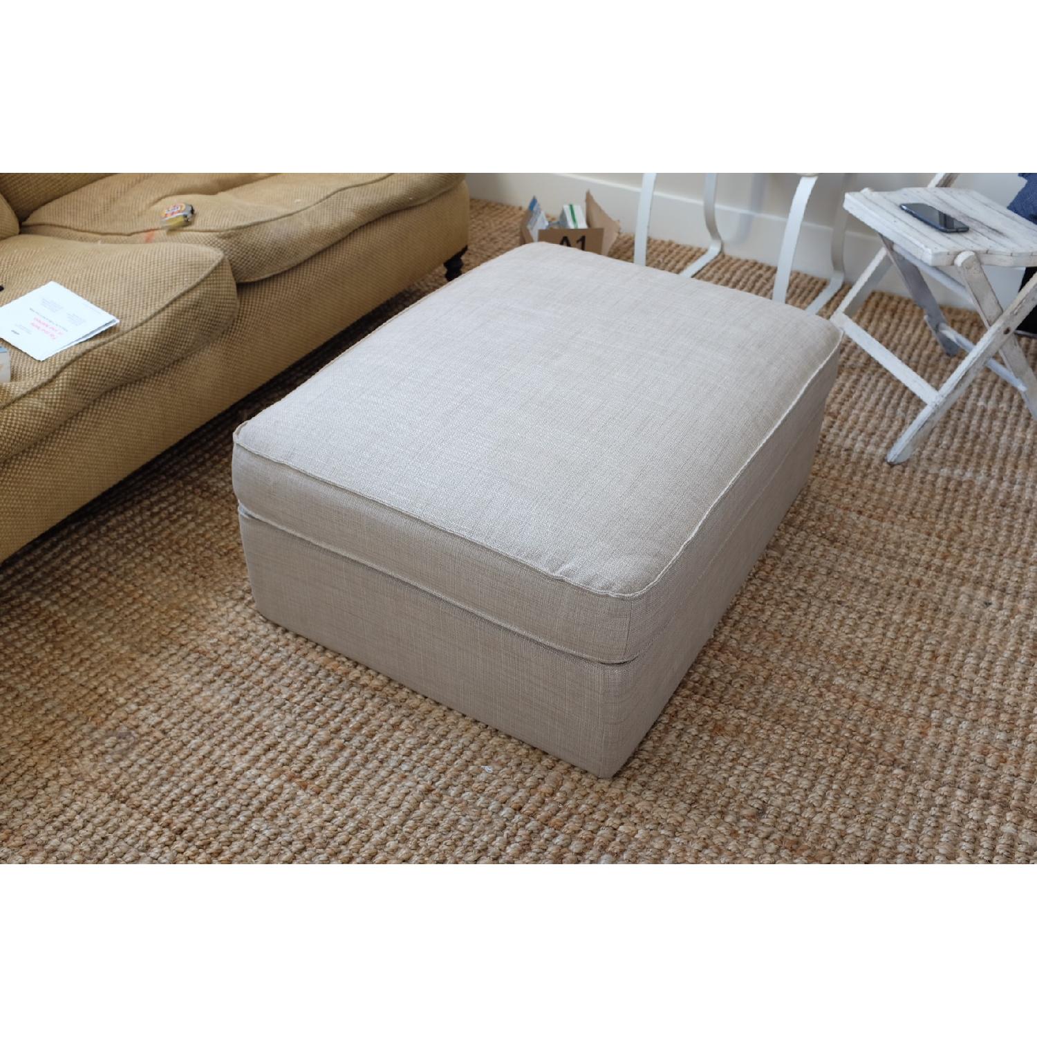 Ikea Kivik Ottoman w/ Storage - AptDeco