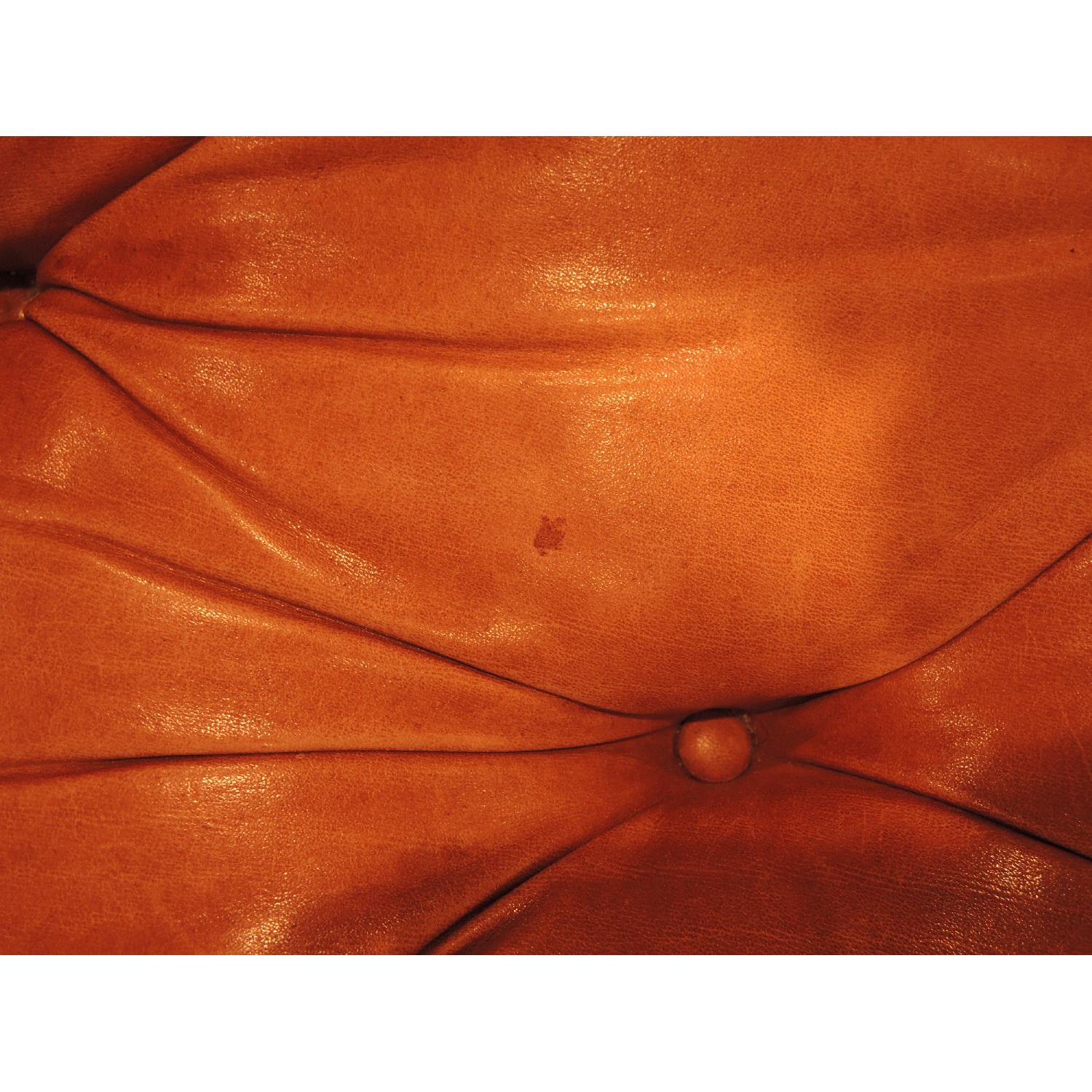 Chesterfield Leather Sofa Stuffed w/ Goose Down - image-6