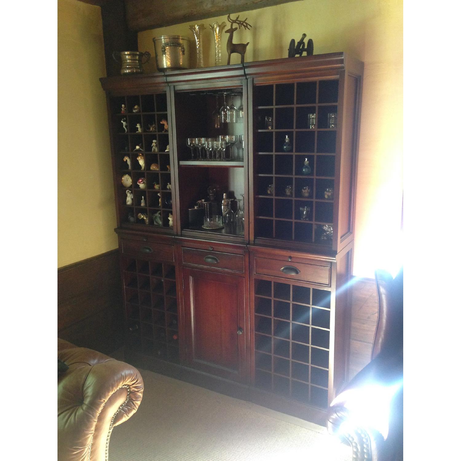 Pottery Barn Modular Wine Bar Display Cabinet - image-1