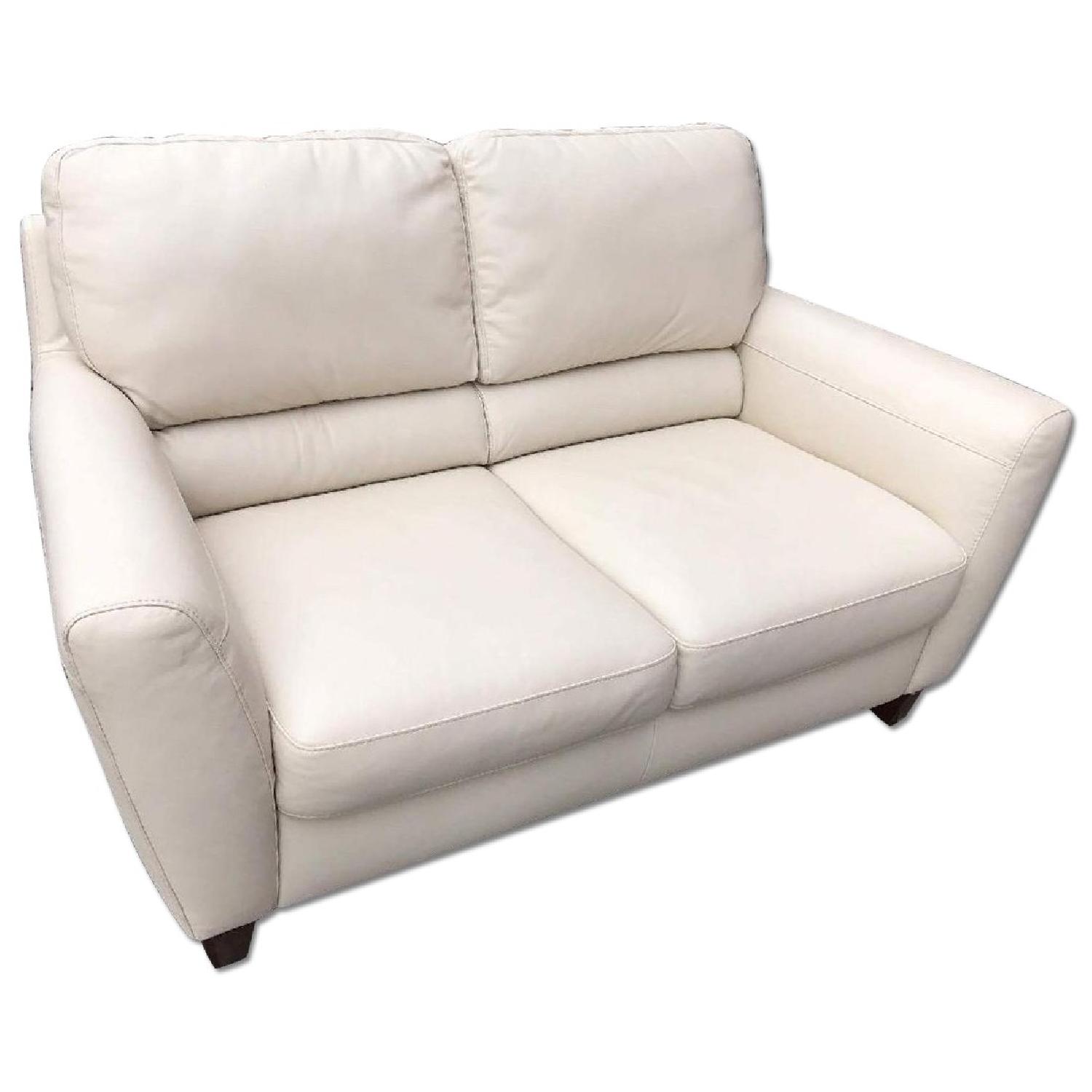 White Loveseat AptDeco