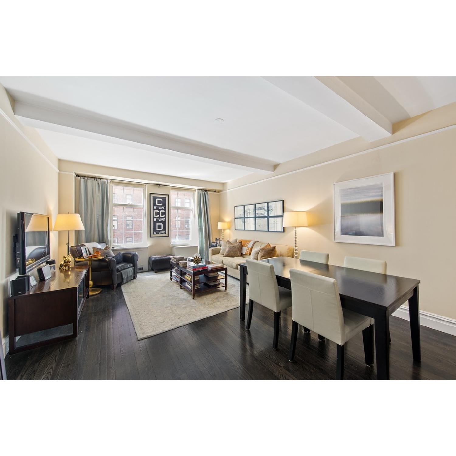 Crate & Barrel Madison Extension Dining Table w/ 6 Chairs AptDeco