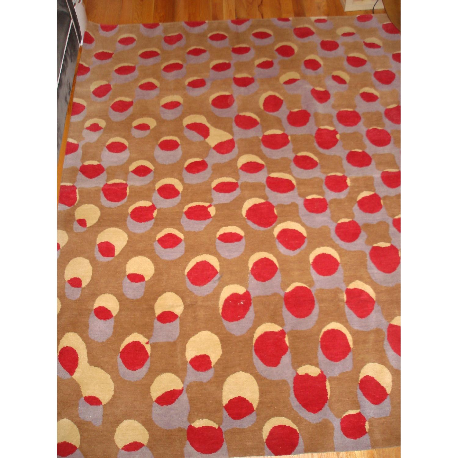 Tibetan Area Rug in Wool & Silk - image-1