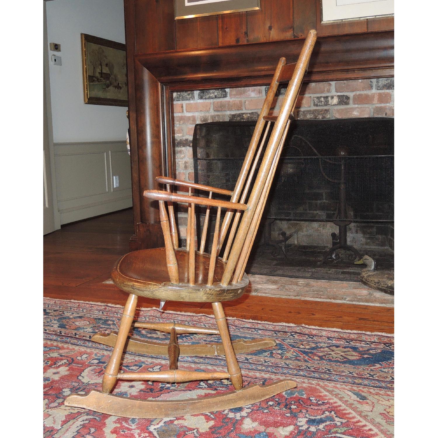 Antique Windsor Rocking Chair - image-3