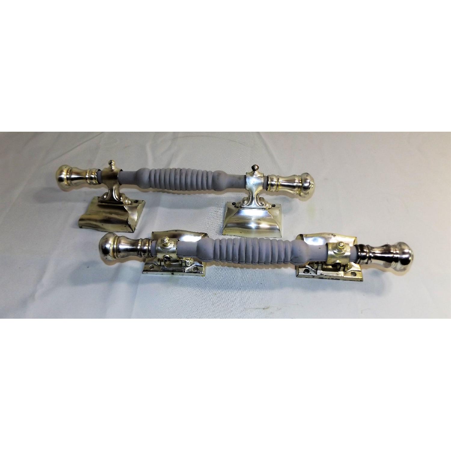 Vintage Rogers Silver Casket Handles - image-1