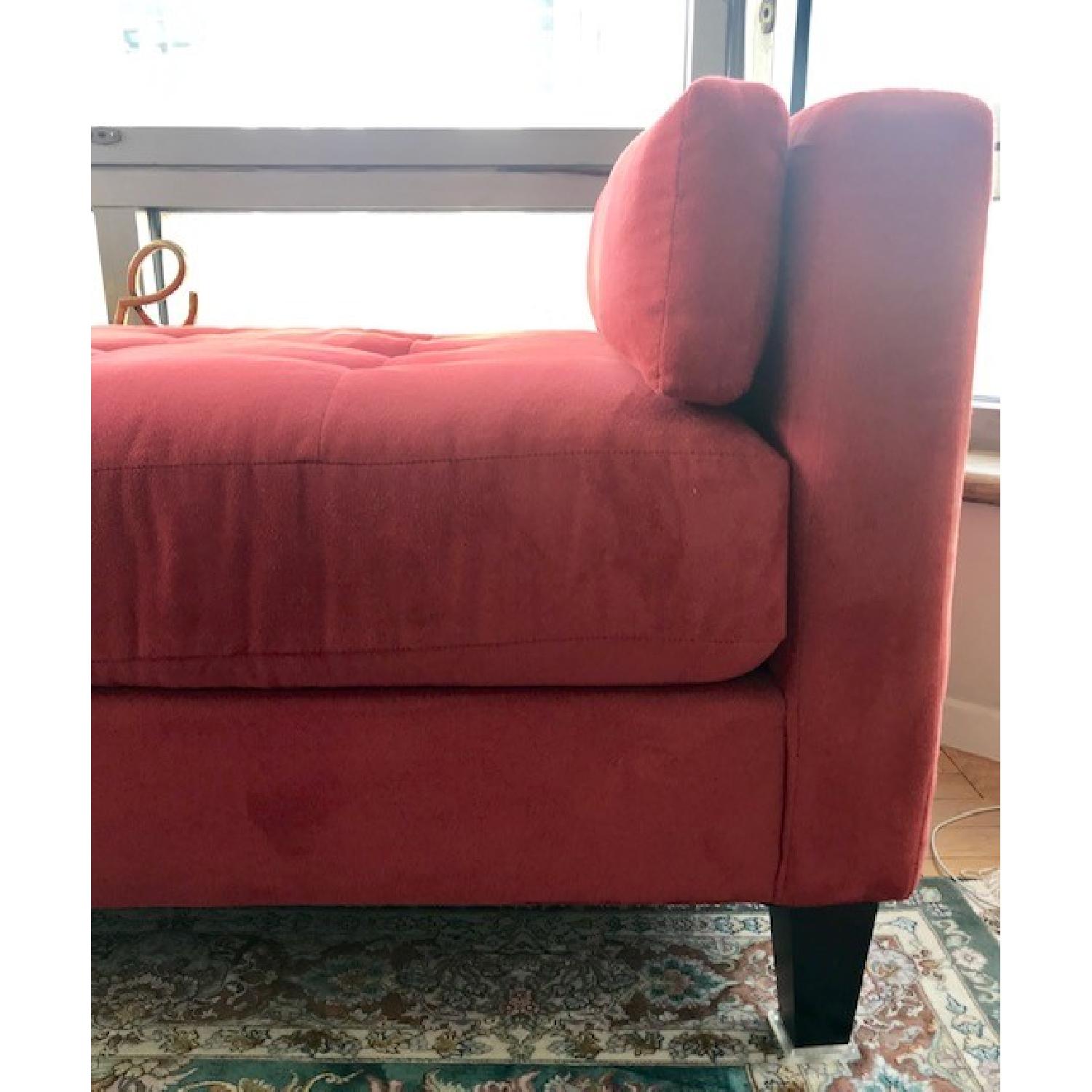 Macy's Max Home Amalfi Red Microfiber Chaise/Daybed - image-6
