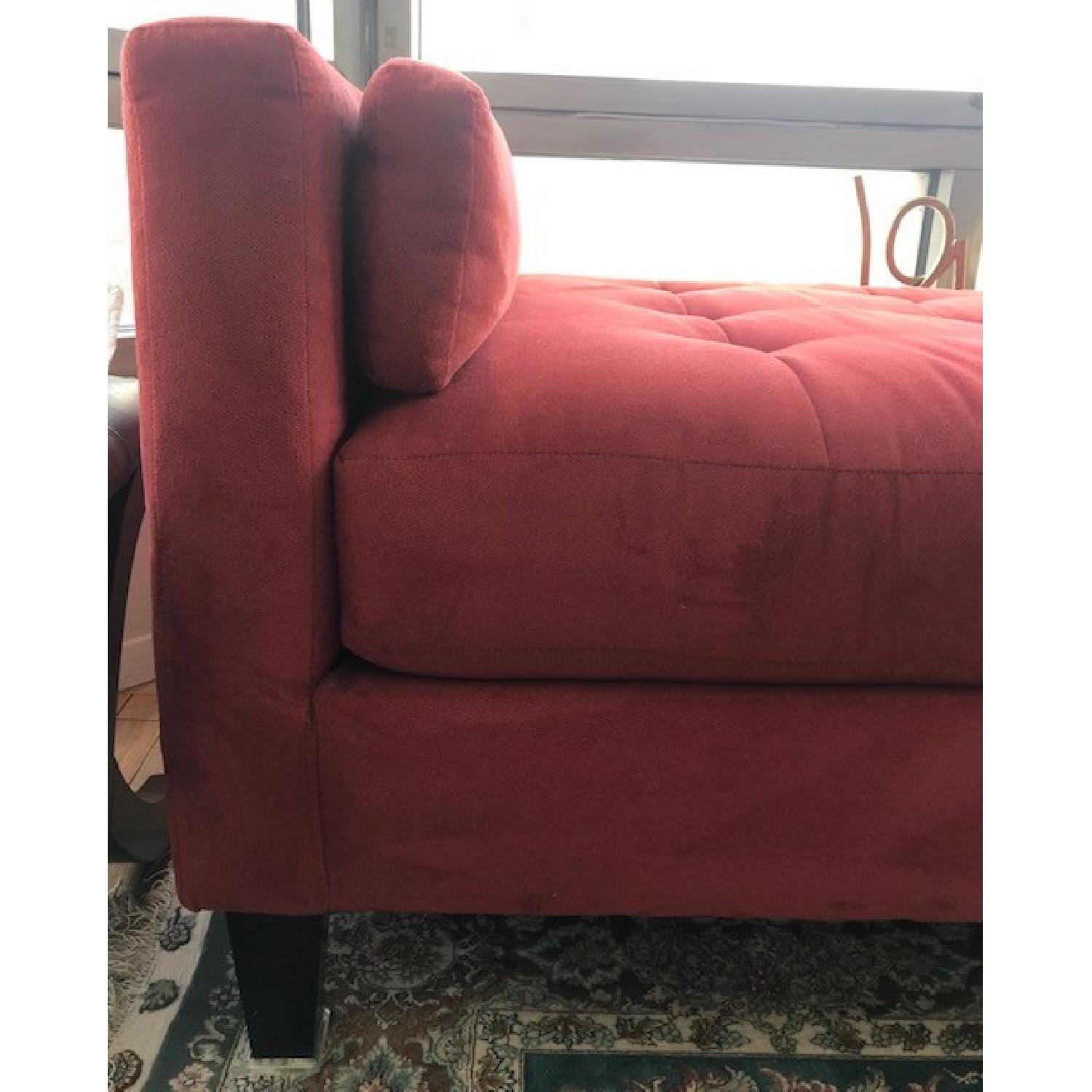 Macy's Max Home Amalfi Red Microfiber Chaise/Daybed - image-8