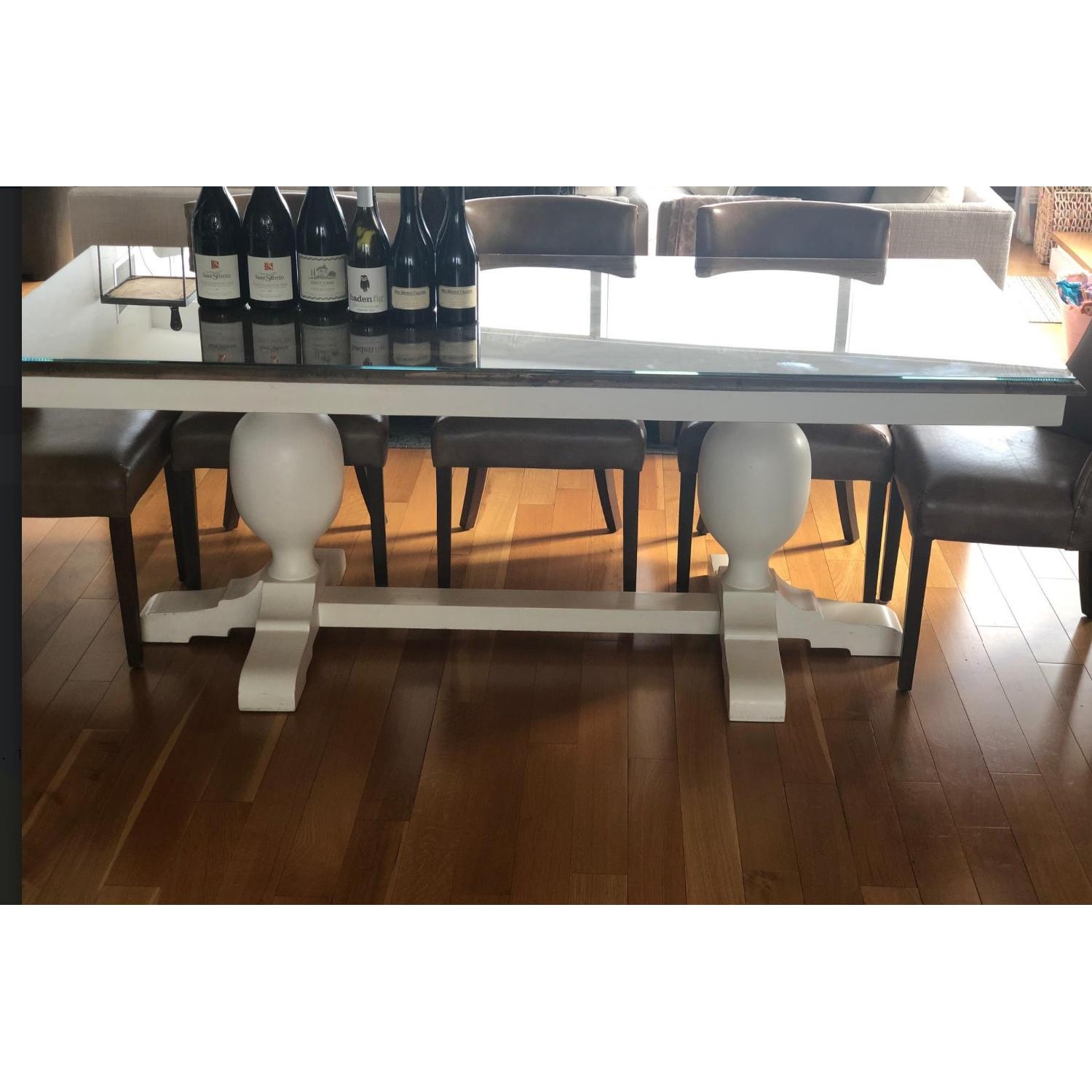 Restoration Hardware Baroque Parquet Dining Table - image-3