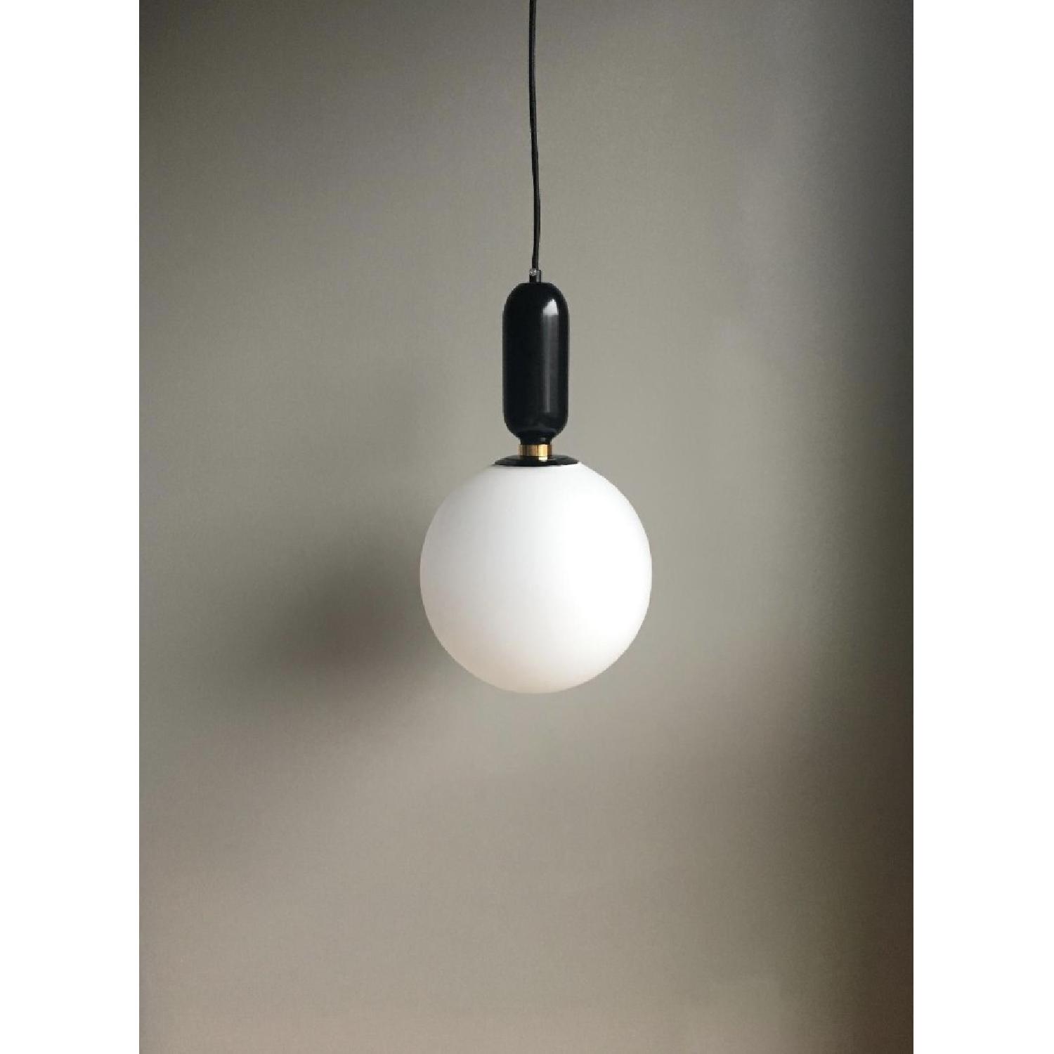 Black Globe Pendant Light - image-2