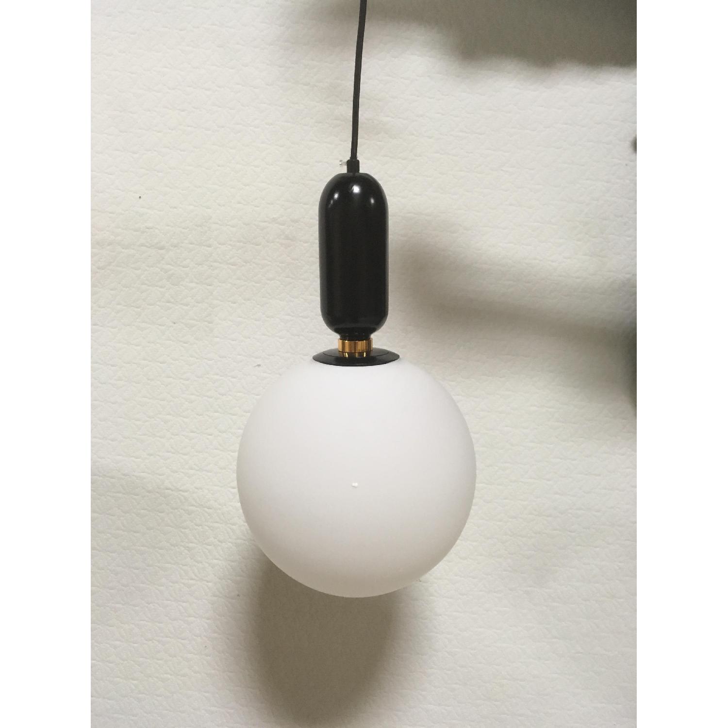 Black Globe Pendant Light - image-3