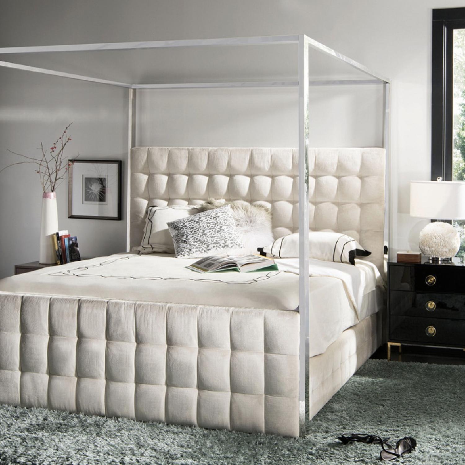 Safavieh Couture Velvet King Canopy Bed - image-2