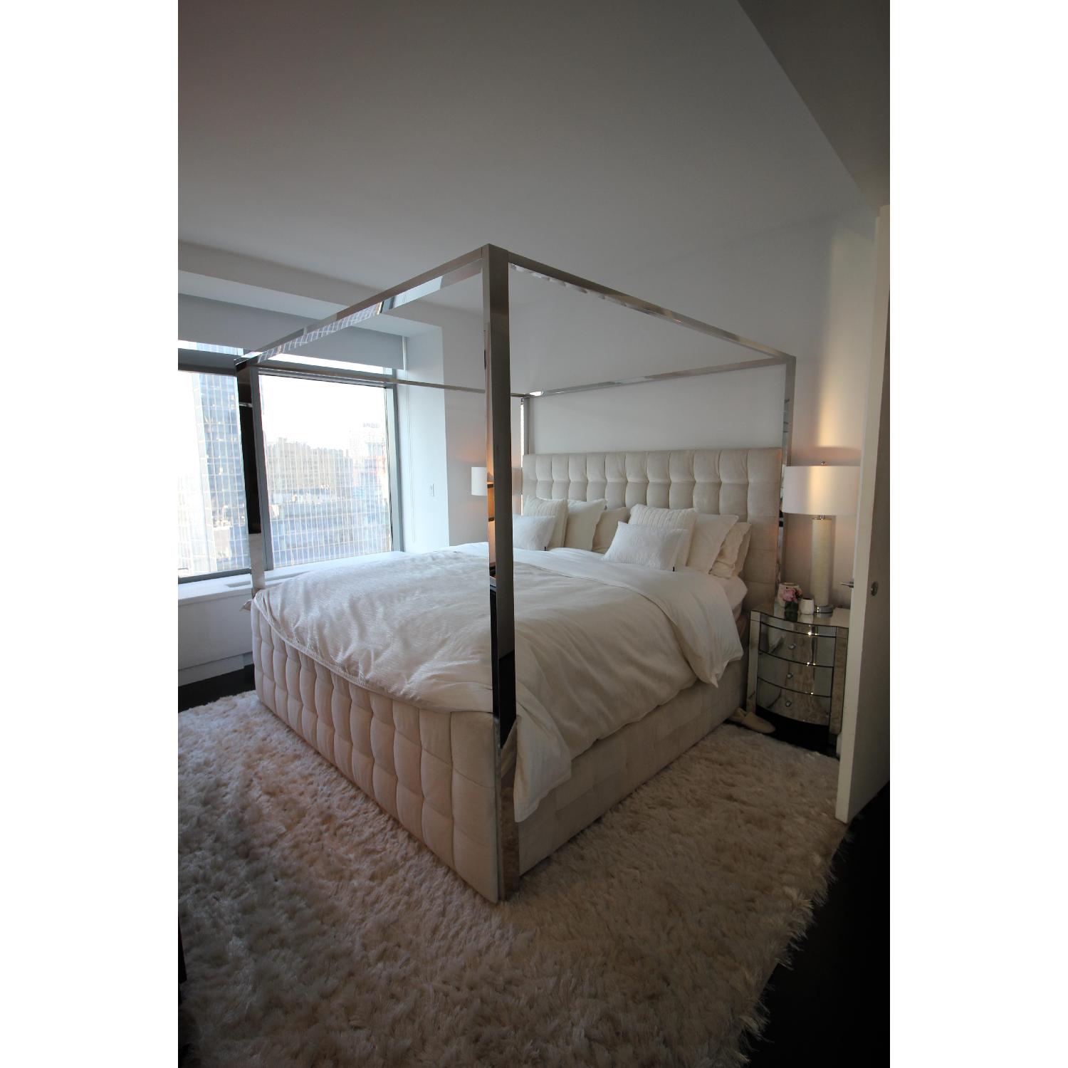 Safavieh Couture Velvet King Canopy Bed - image-3