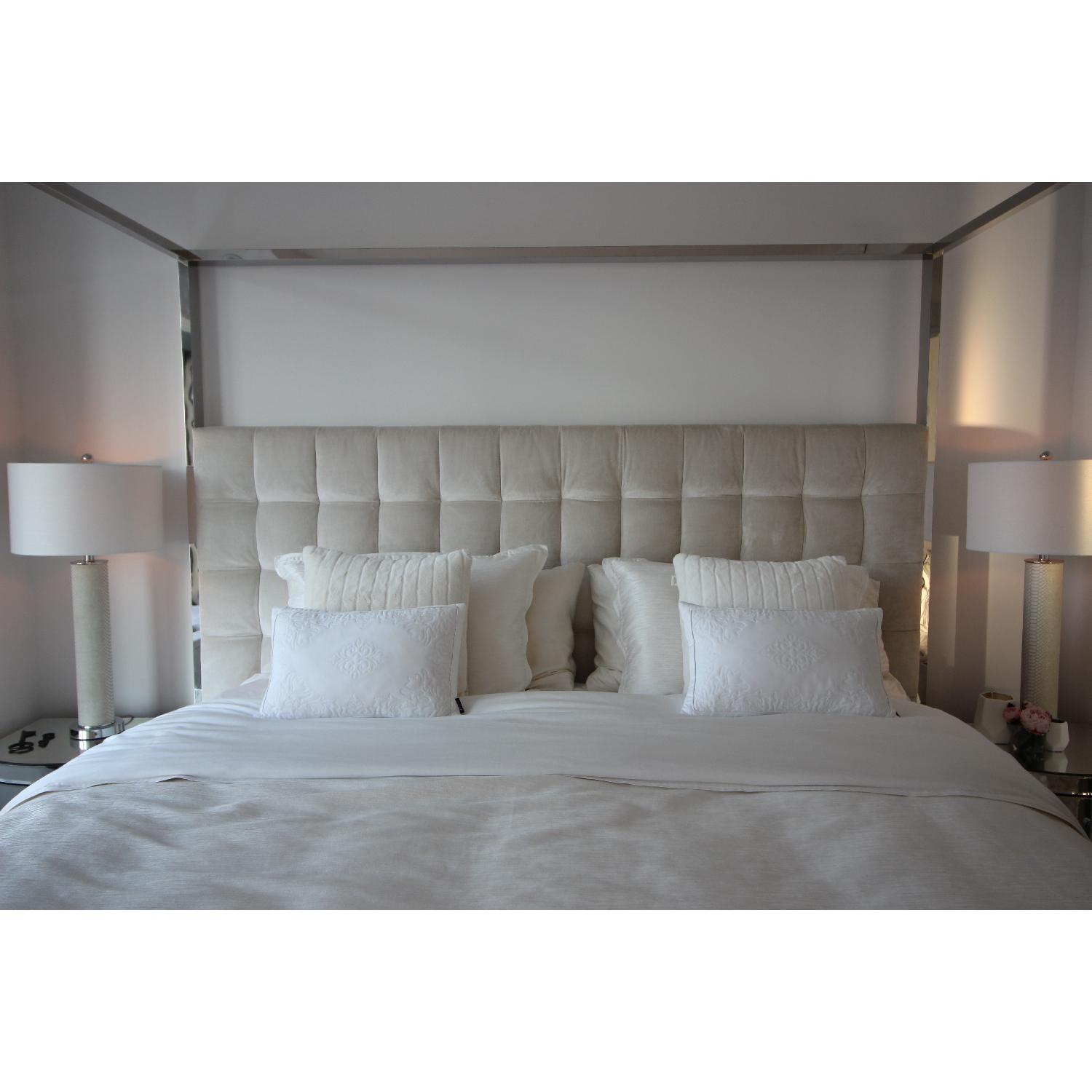 Safavieh Couture Velvet King Canopy Bed - image-4