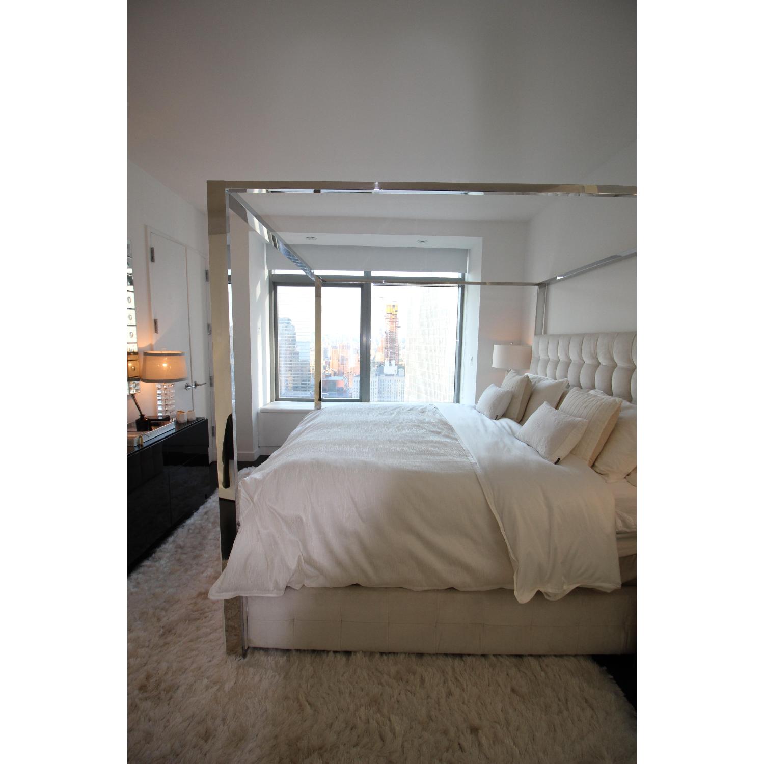 Safavieh Couture Velvet King Canopy Bed - image-7