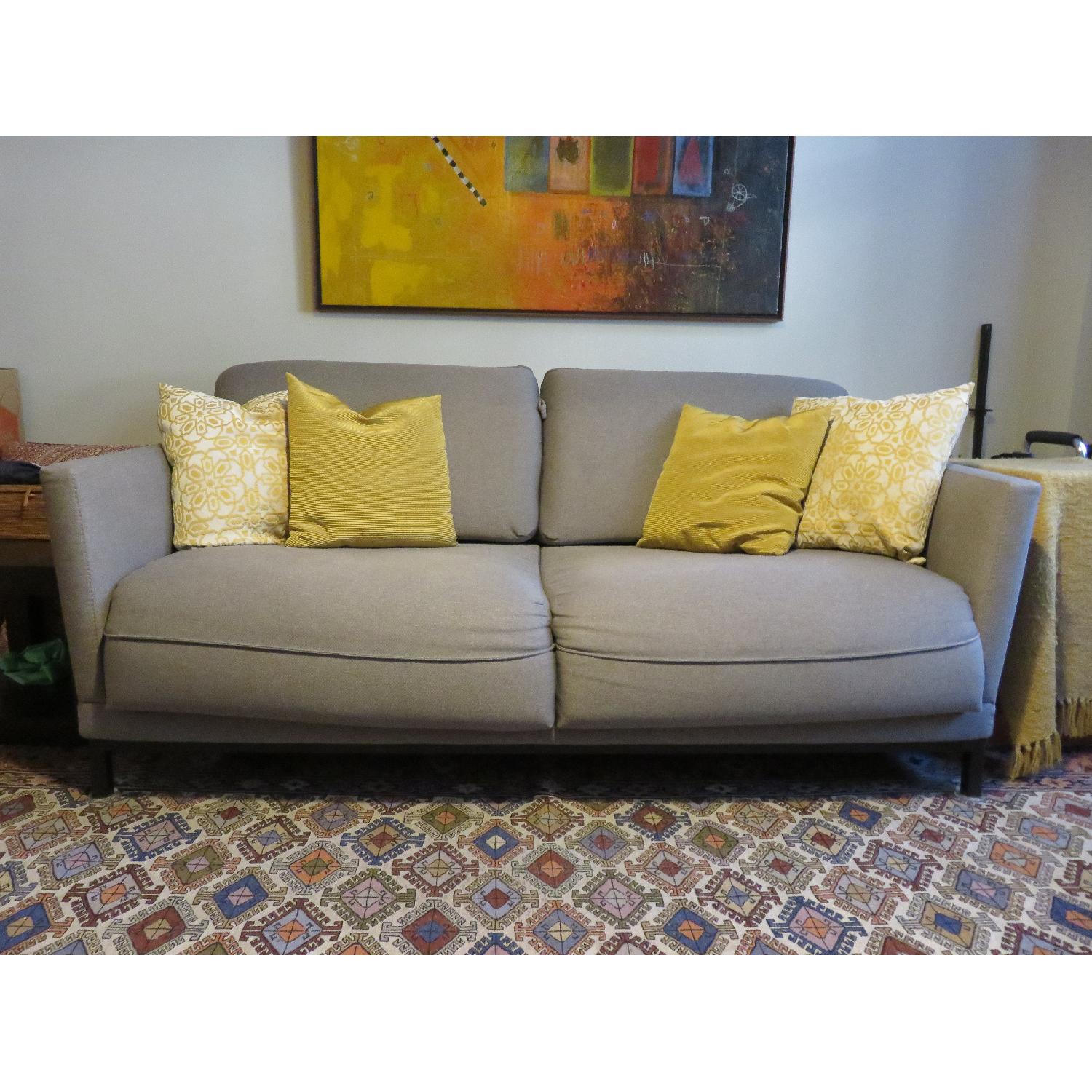 Habitat Modern Sofa Bed in Grey Fabric - image-2