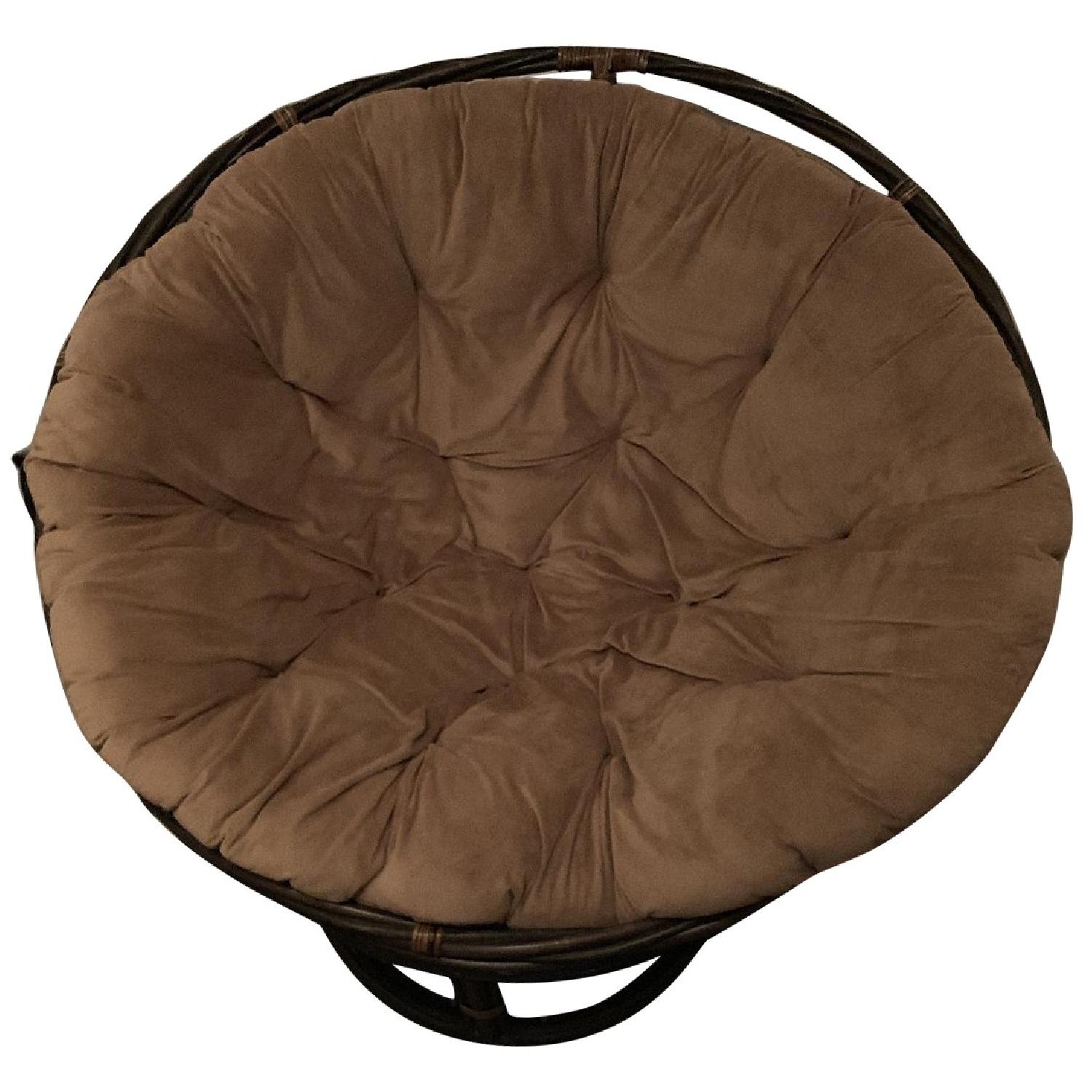Pier 1 Papasan Chair w/ Cushion AptDeco
