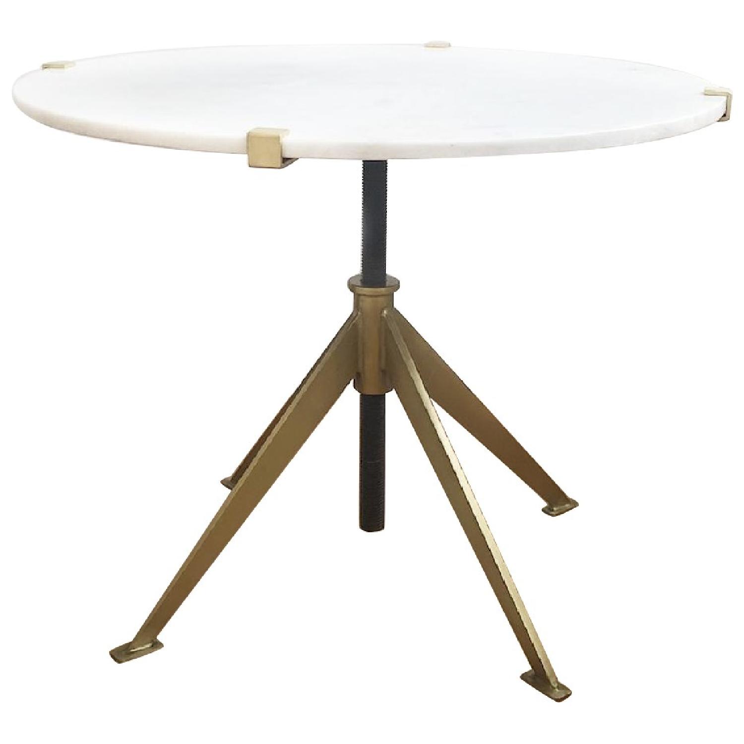 Modern Marble Top Side Table AptDeco
