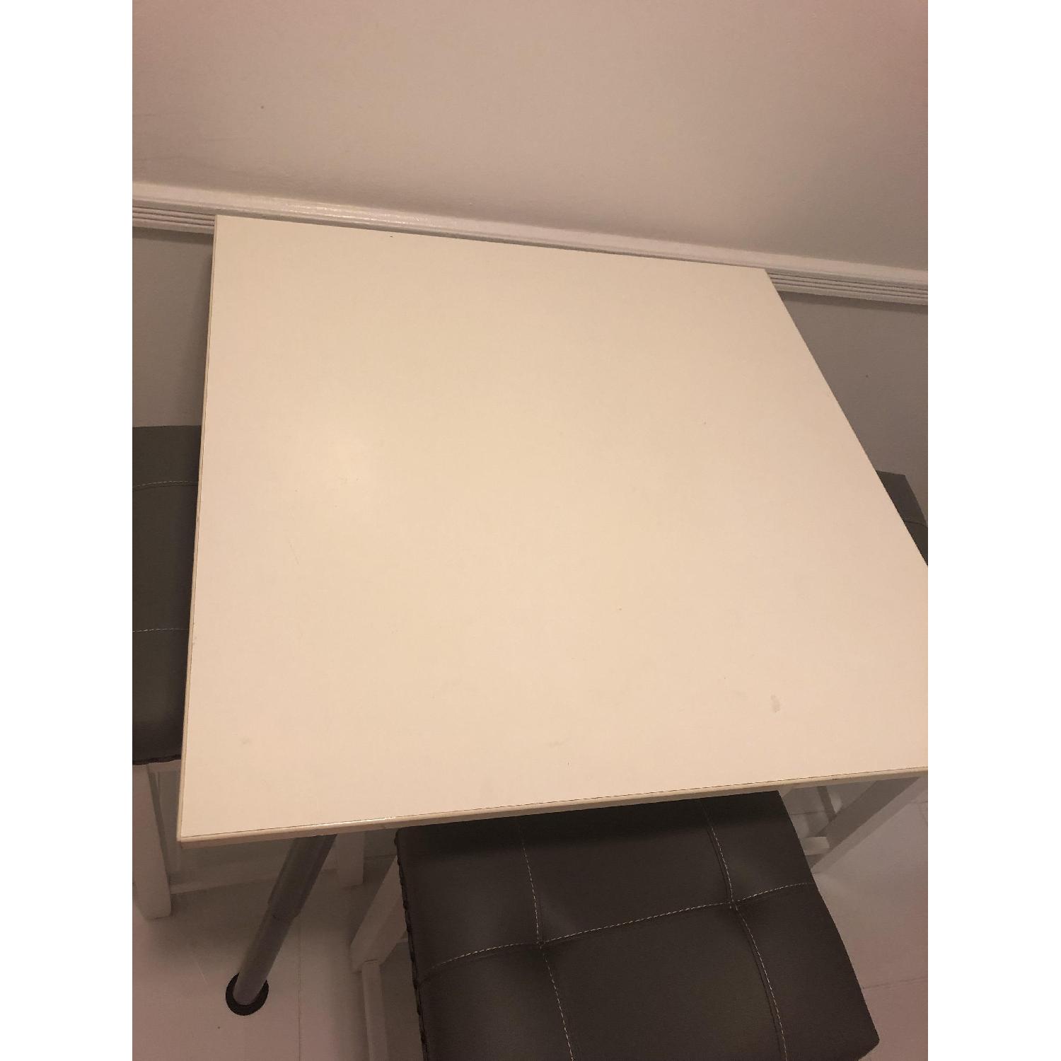 Ikea White Adjustable Height Table - image-3