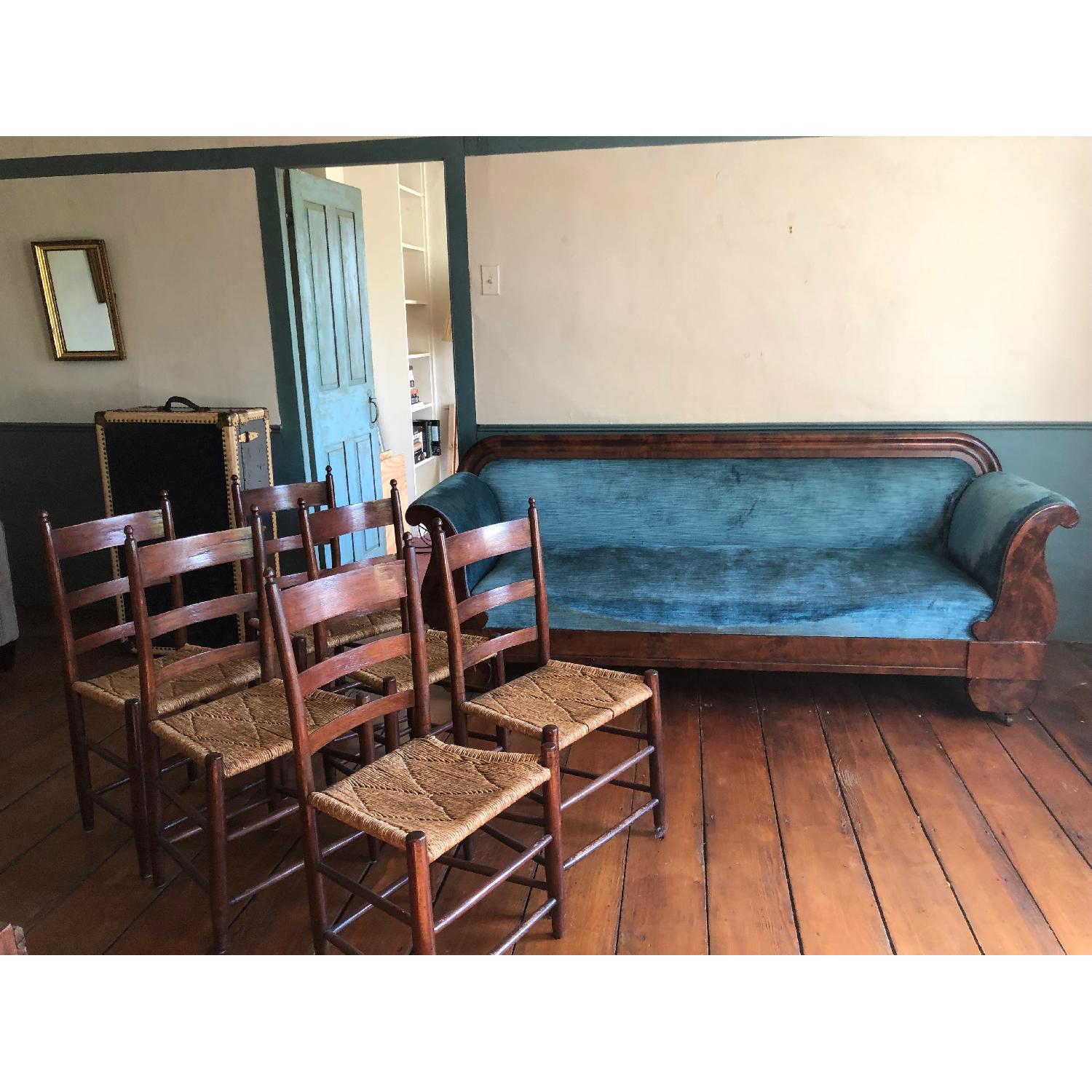 Vintage 19th Century Shaker Chestnut Dining Chairs - image-7