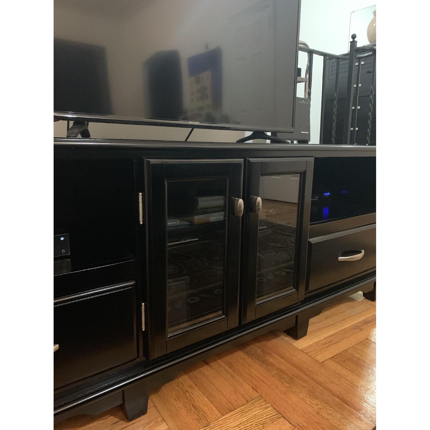 Sauder Black Finish TV Stand - image-3