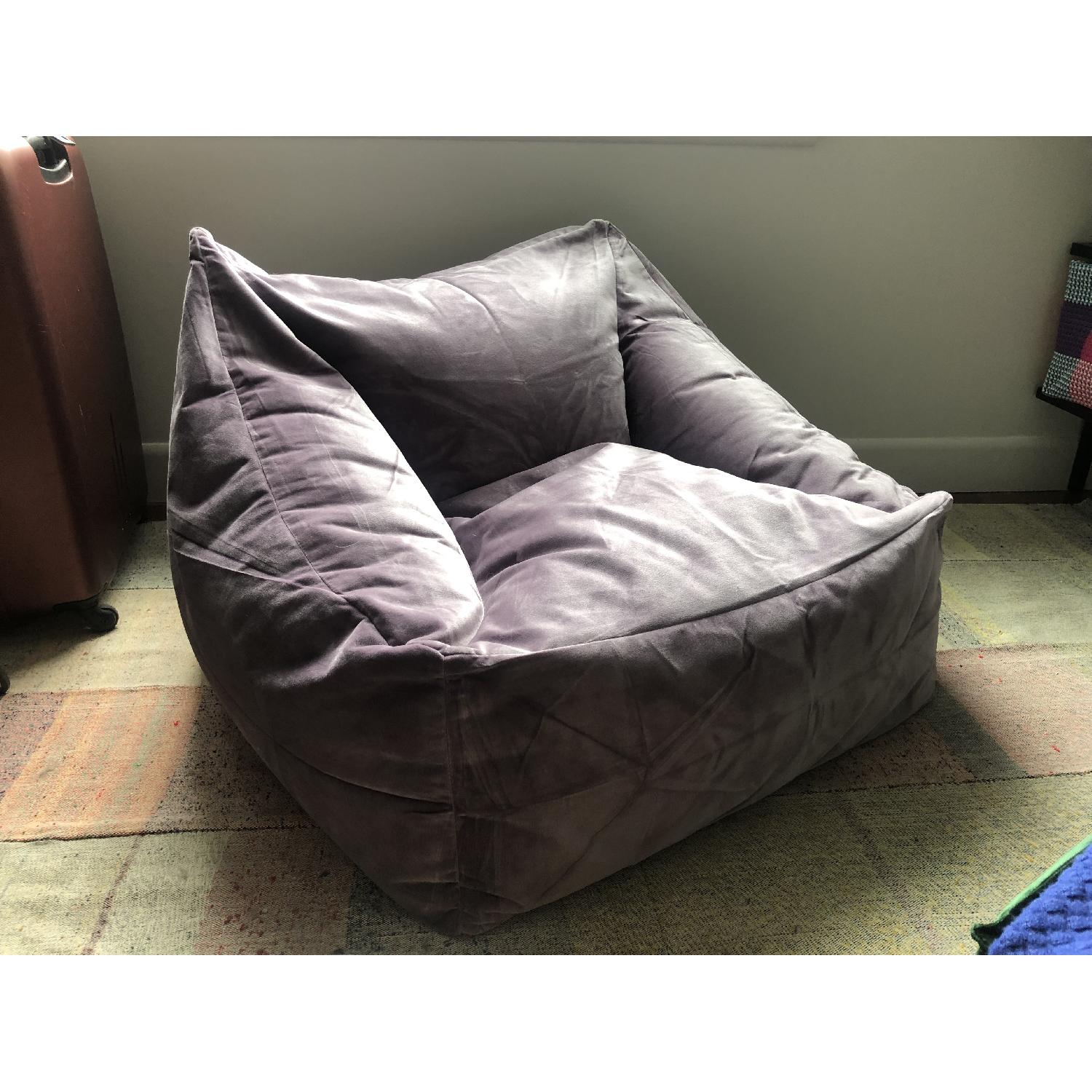 Urban Outfitters Velvet Lounge Chair AptDeco